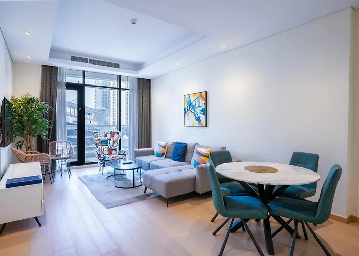 Rh- Modern Comfort, Bright 1Br Near Dubai Mall, City Views