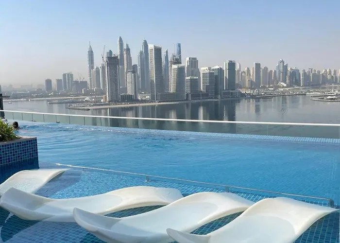 Luxury Sea View 5 Star One Bedroom-Seven Hotel & Apartment - West Beach At The Palm Jumeirah -Privet Beach