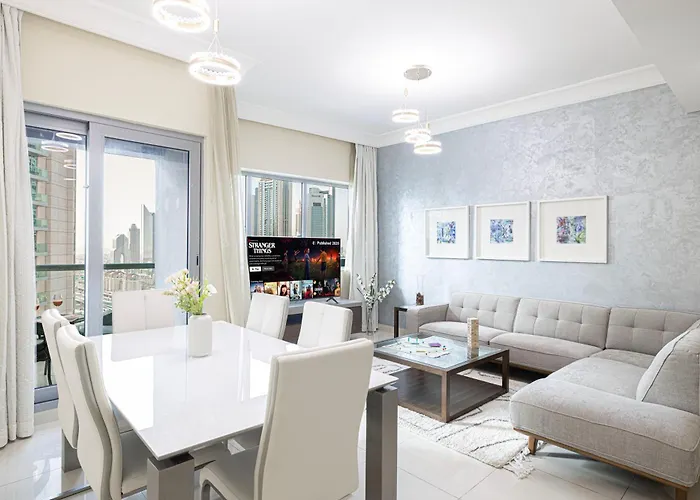 Damac Maison Mall Street 3 Bedroom Burj Khalifa View With Gym And Pool 1 Minute Walk To Dubai Mall