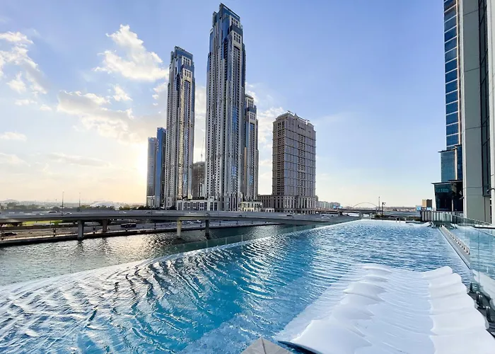 Simply Comfort In Missoni Top Floor With Sea, Canal And Burj Khalifa Views