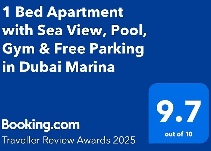 1 Bed Apartment With Sea View, Pool, Gym & Free Parking In Dubai Marina