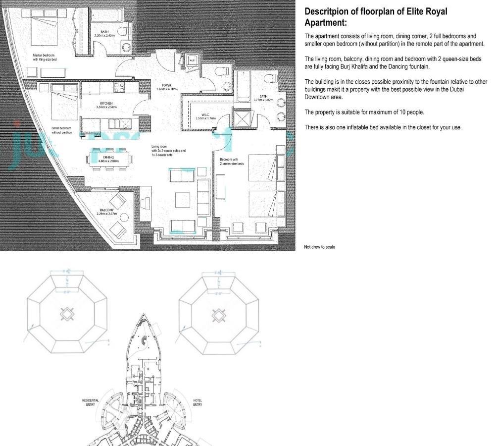 Elite Royal Senator: Burj Khalifa View Apartment *
