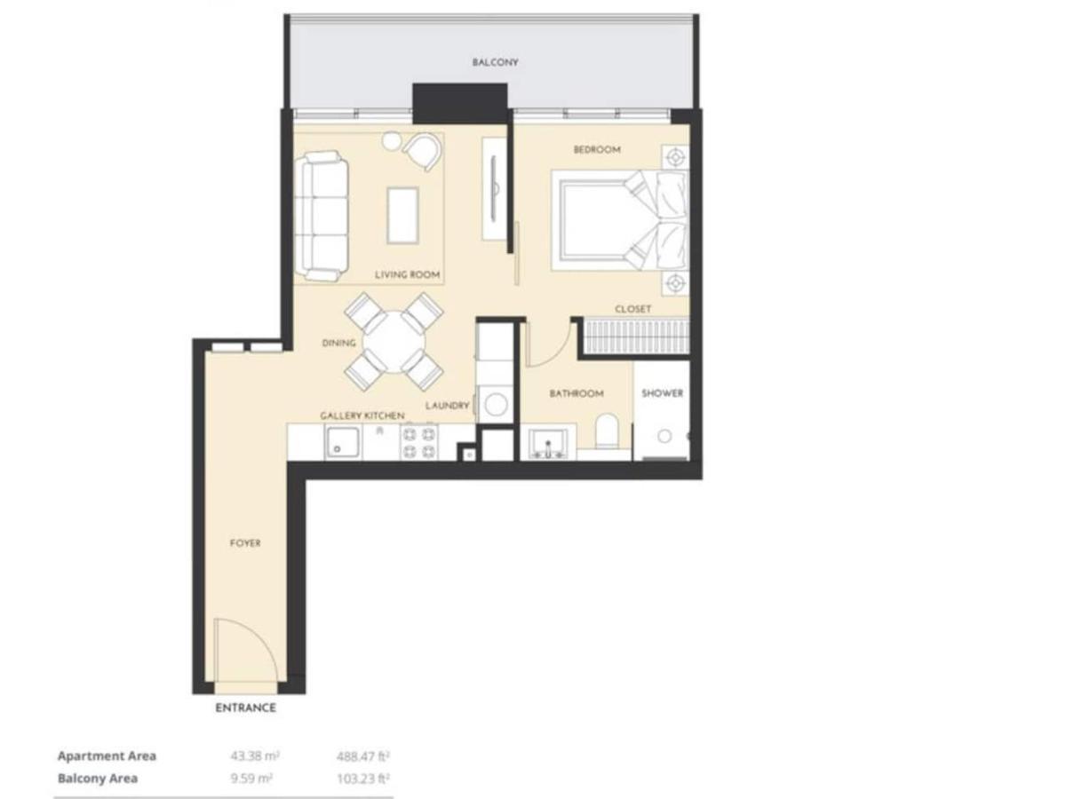 Promo I Sea View I 1 Bedroom I One Tower I Marina Apartment