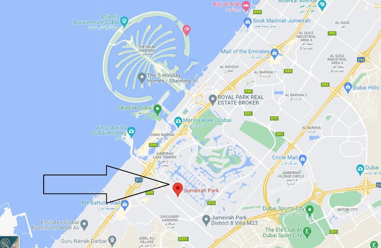 6 Plus 1 Bdr Jumeirah Park With Amz Climatized Huge Private Pool - 5 Min From Jbr Beach Apartment Dubai