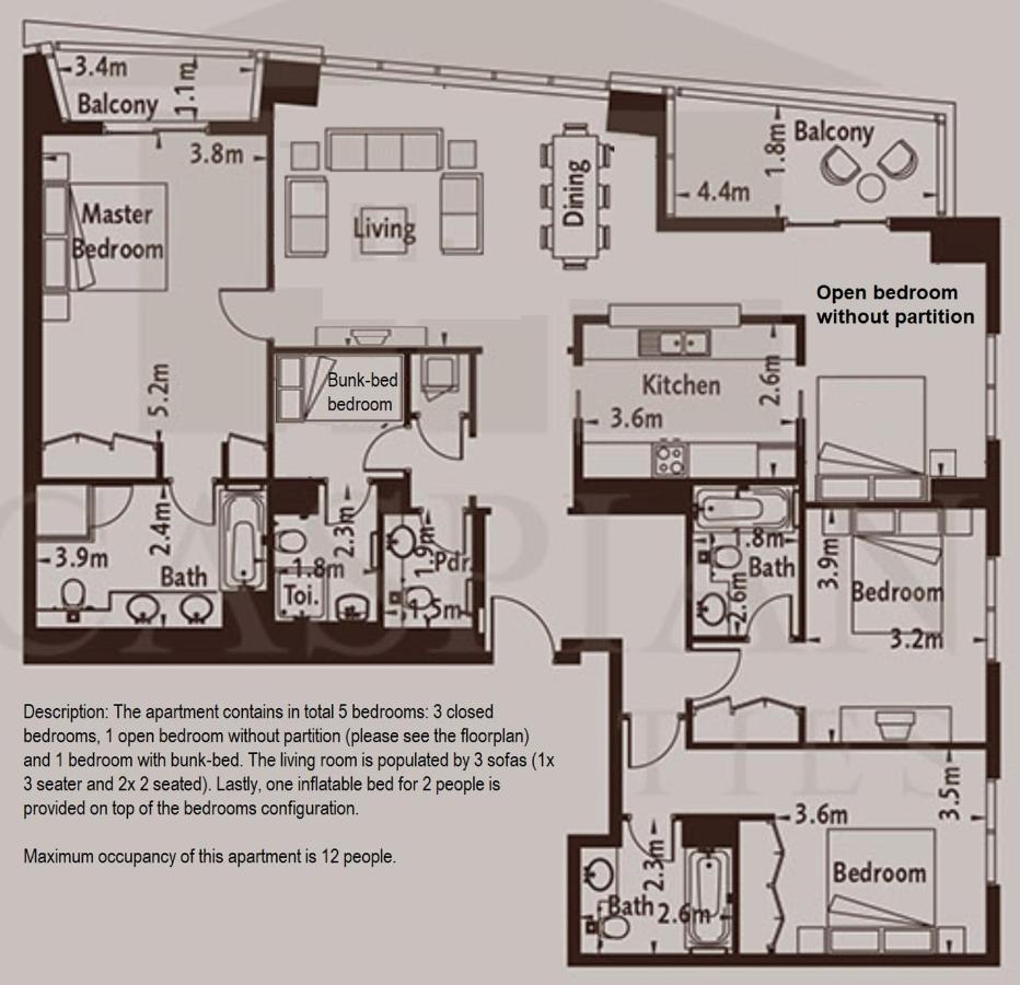 Apartment Elite Royal - Panoramic Full Burj Khalifa, Fountain & Skyline View - Baron *