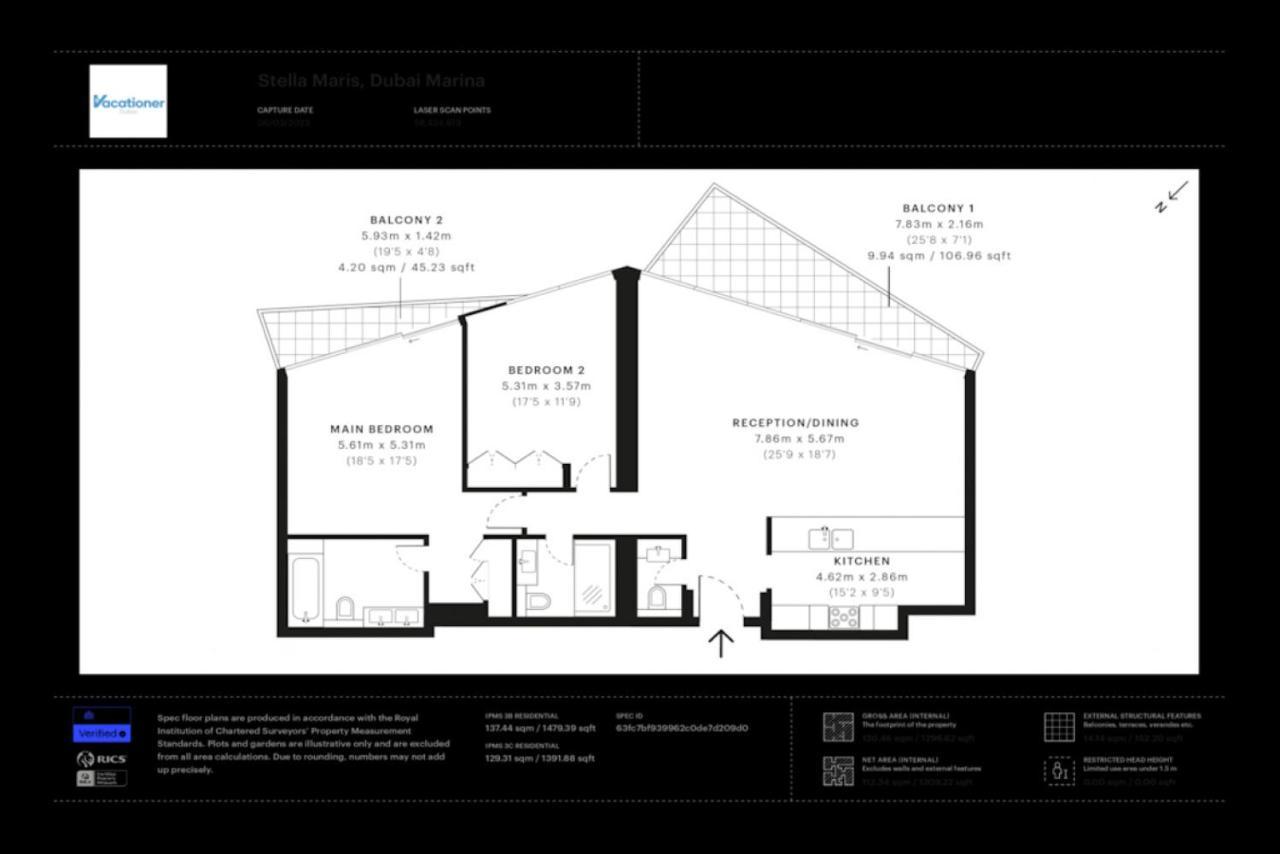 Apartment Stella Maris, Marina - Striking Two Bedroom Dubai