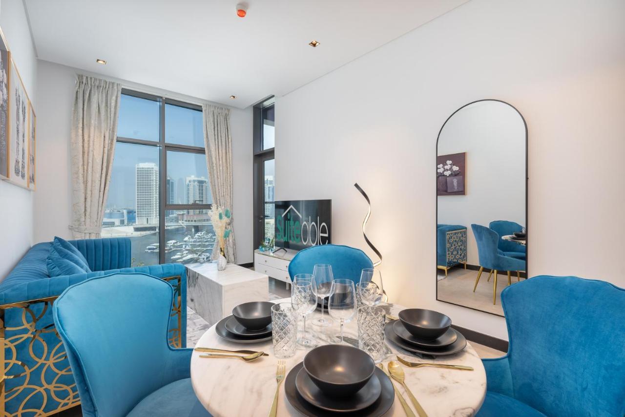 Apartment Azure Accents With Burj Khalifa View *