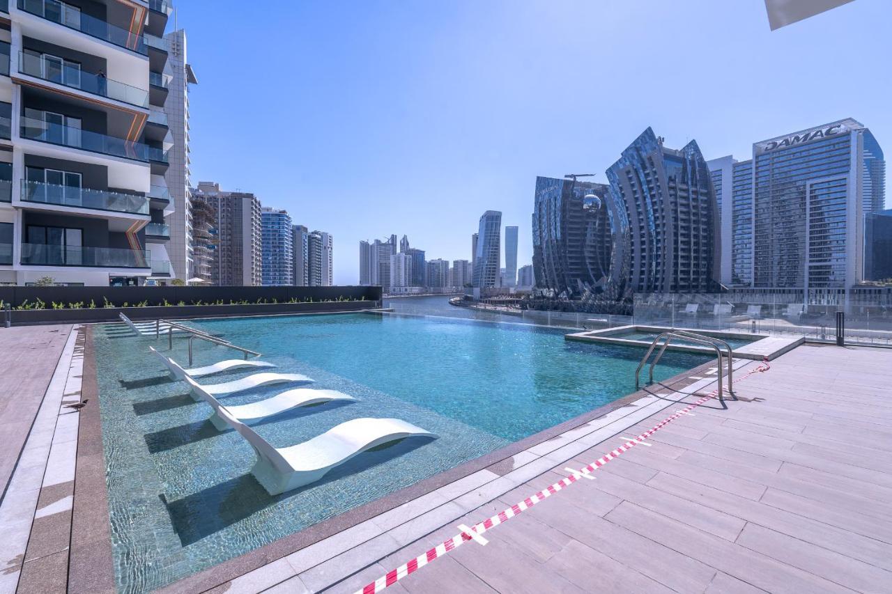 Azure Accents With Burj Khalifa View Dubai