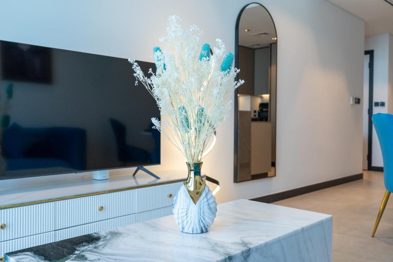Azure Accents With Burj Khalifa View