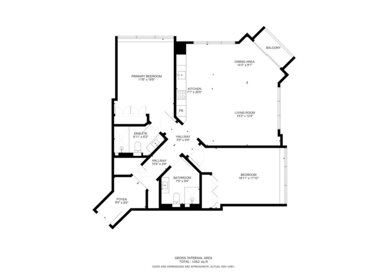 Apartment Torch Tower - Glamorous Two Bedroom *