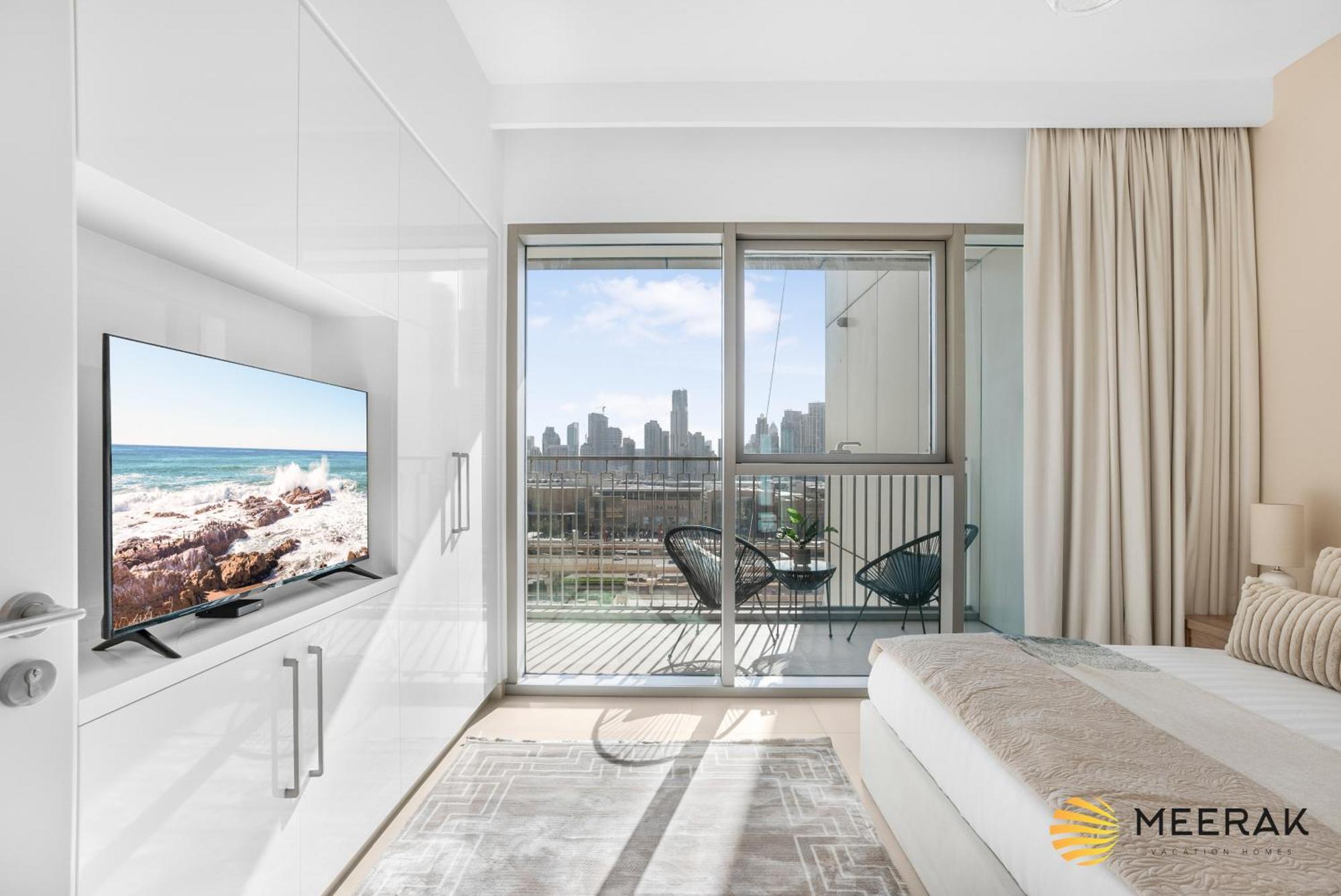 Apartment Meerak Homes - Burj Khalifa And Fountain View Downtown Elegance 2 Bed , Free Wifi, Parking, Gym And Pool *