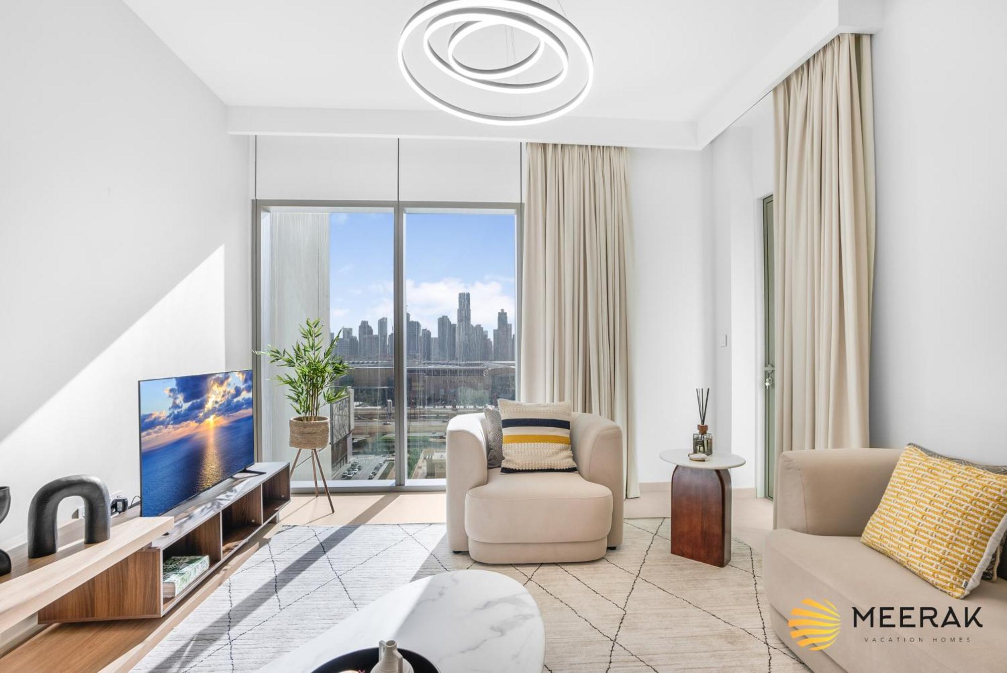 Meerak Homes - Burj Khalifa And Fountain View Downtown Elegance 2 Bed , Free Wifi, Parking, Gym And Pool Dubai