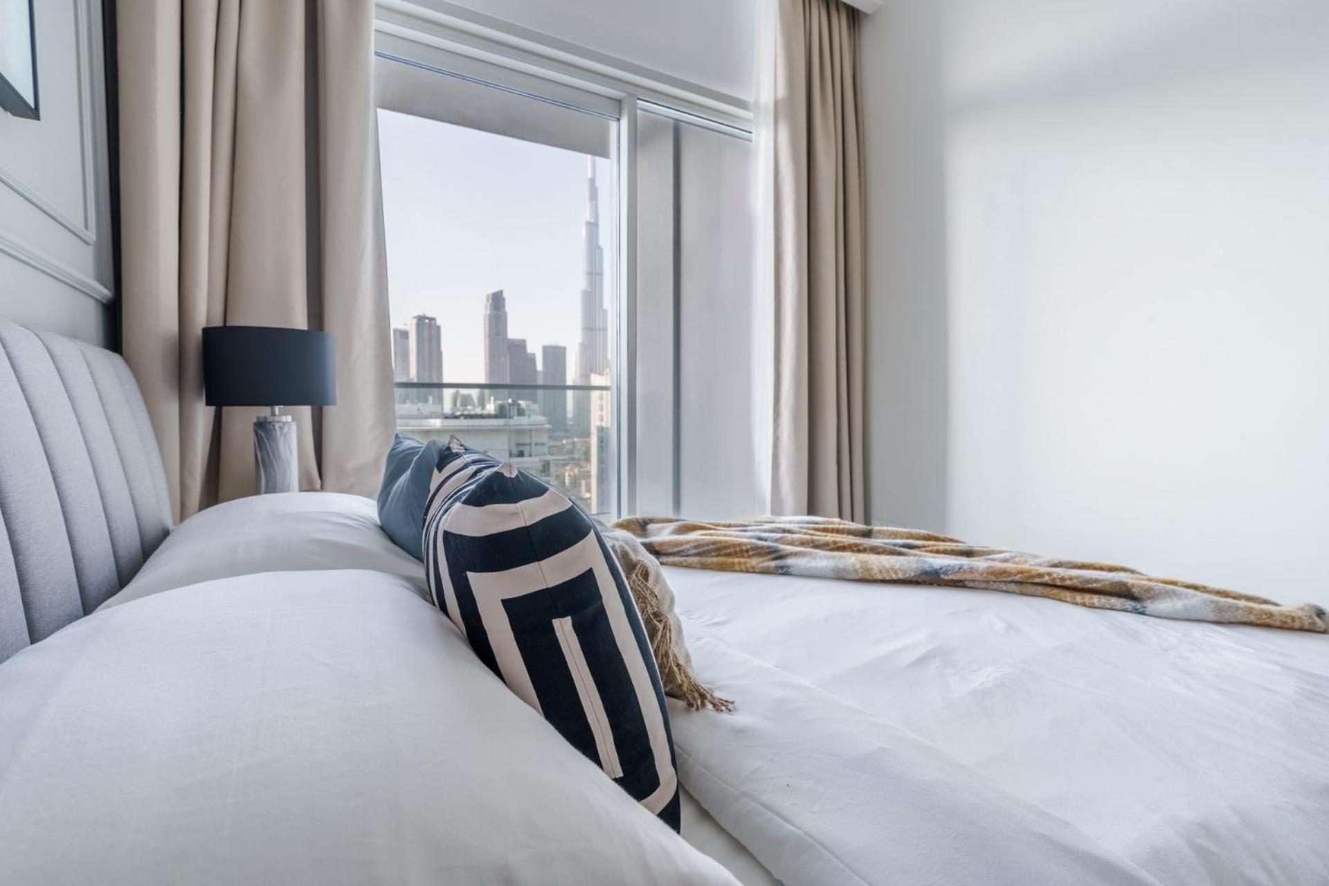Deluxeliving At Vera Tower - Full Burj Khalifa View - Brand New Luxury * Dubai