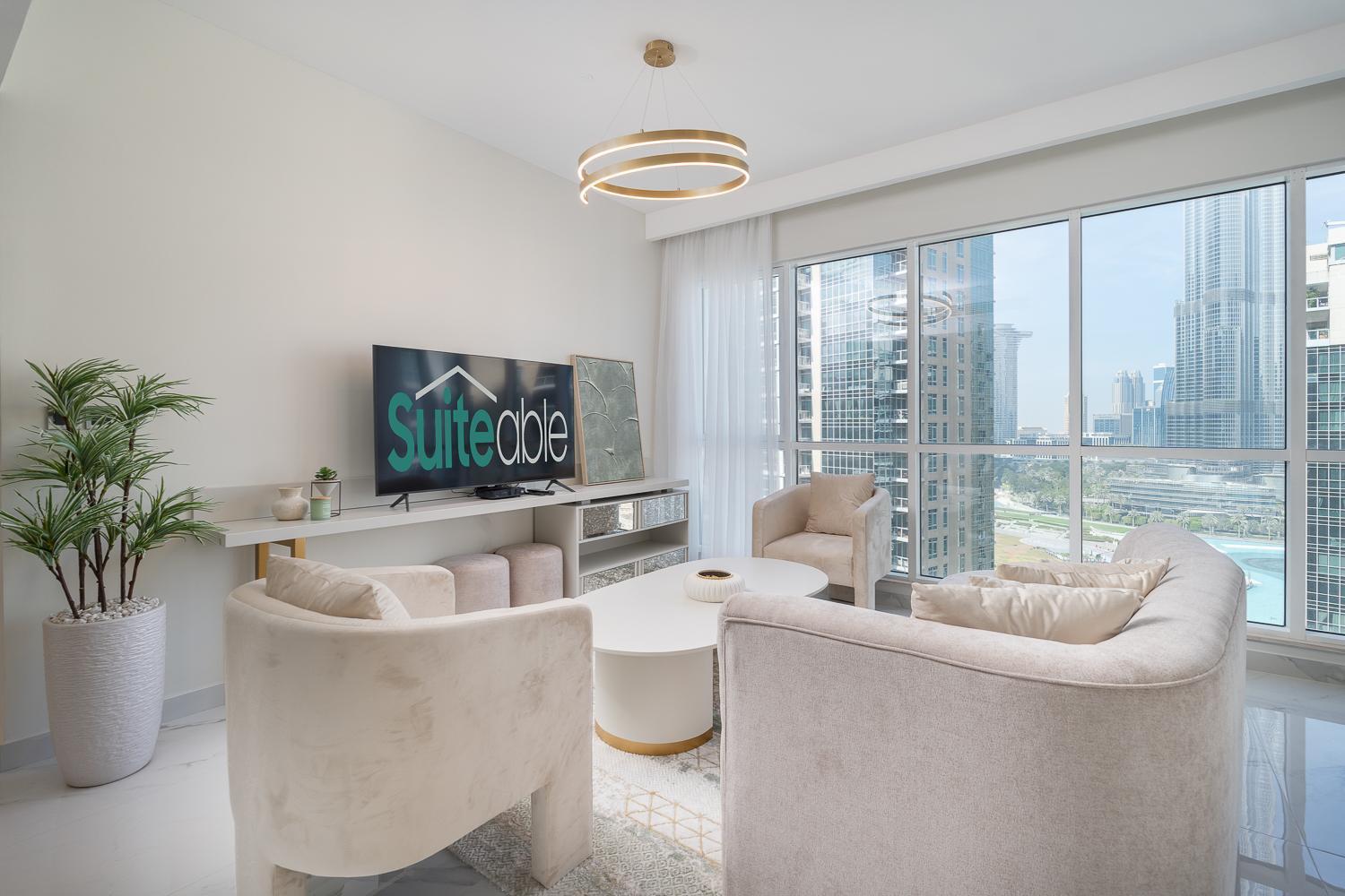 Apartment Astonishing 2 Bedroom Full Burj Khalifa View Dubai