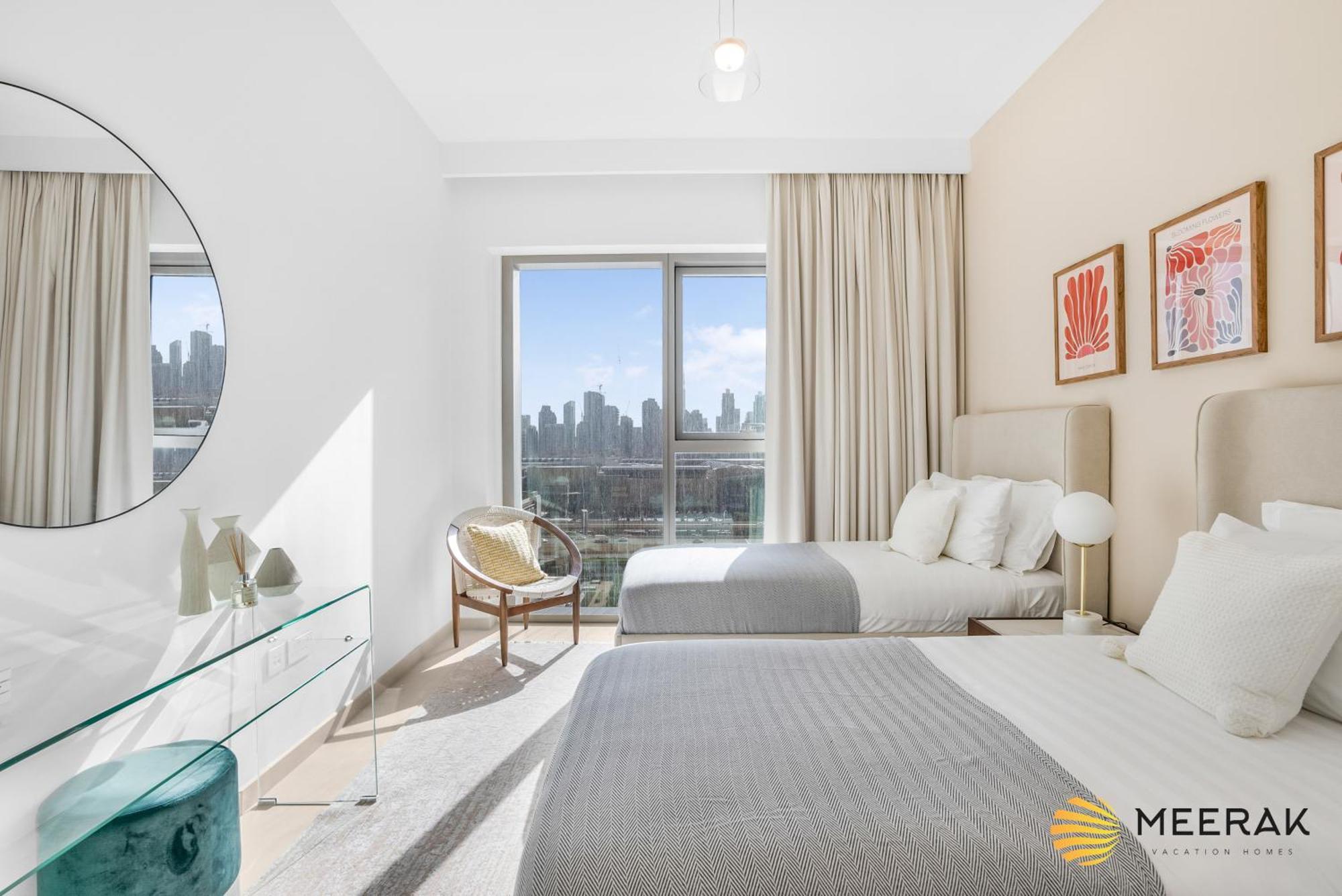 Meerak Homes - Burj Khalifa And Fountain View Downtown Elegance 2 Bed , Free Wifi, Parking, Gym And Pool *