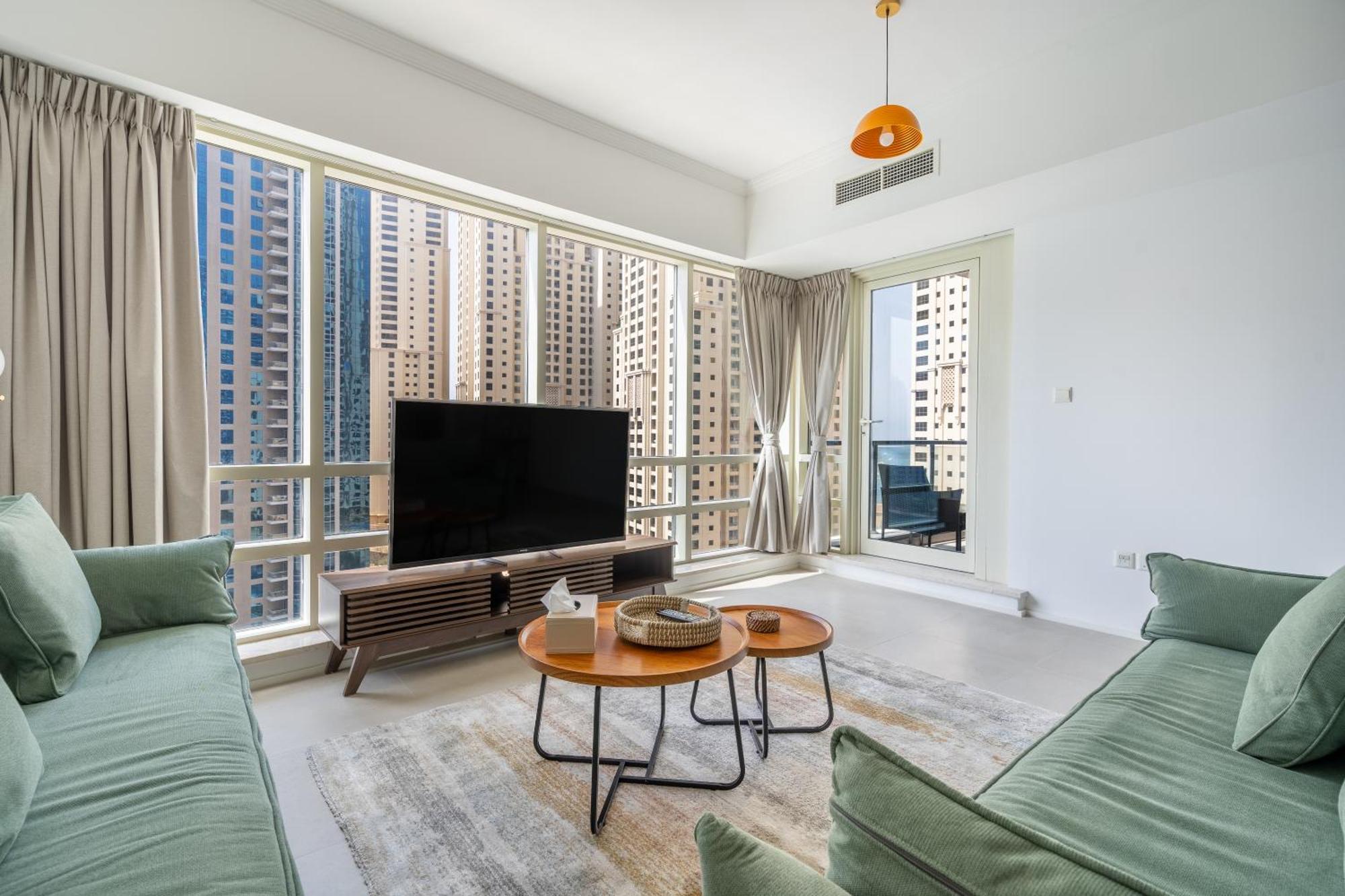 Apartment Spacious & Luxurious 1Br Apartment - Best Marina Views - 3Mn Walk To Tram, Jbr & Beach (Adults Only) *