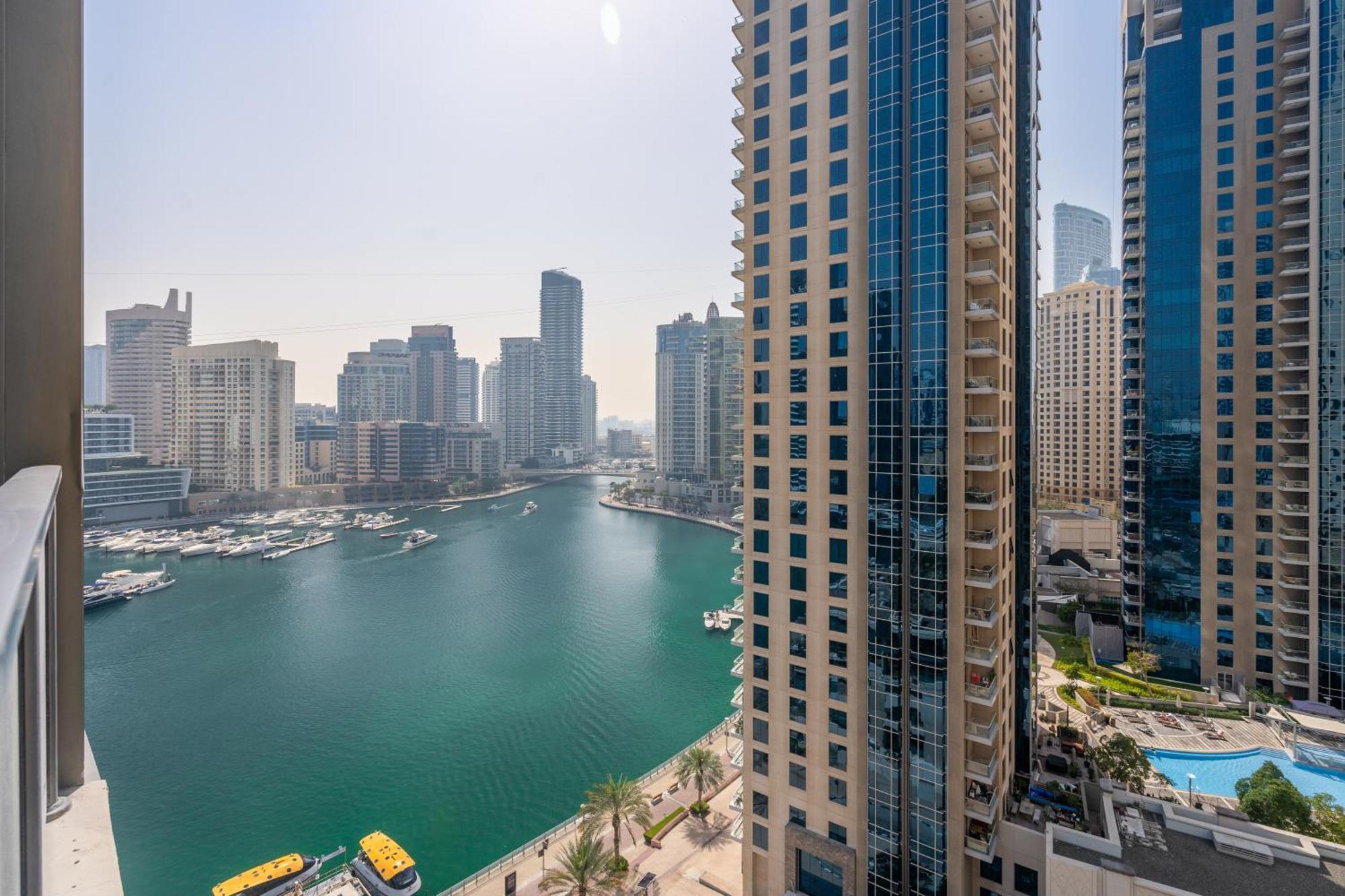 Spacious & Luxurious 1Br Apartment - Best Marina Views - 3Mn Walk To Tram, Jbr & Beach (Adults Only)