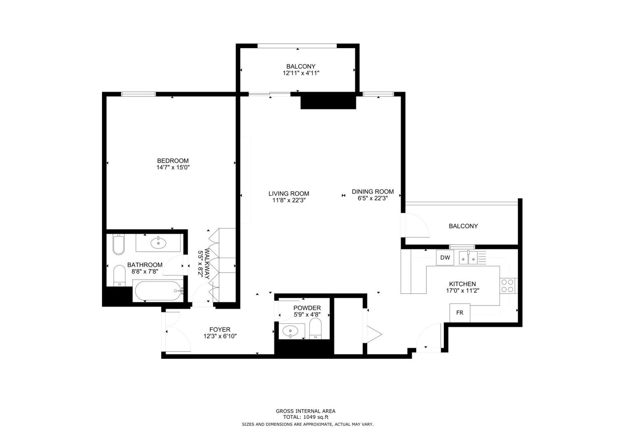 Shams 1 - Spacious One Bedroom Near Jbr *