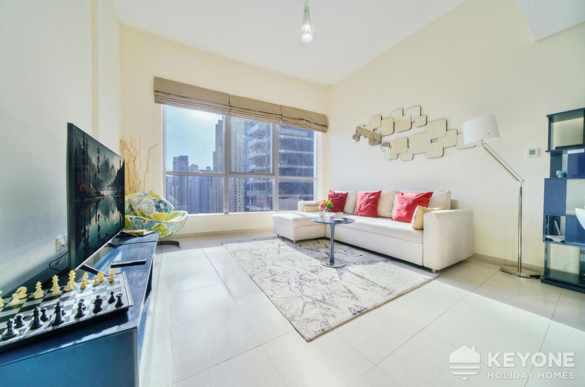 Contemporary One Bedroom With Full Marina View