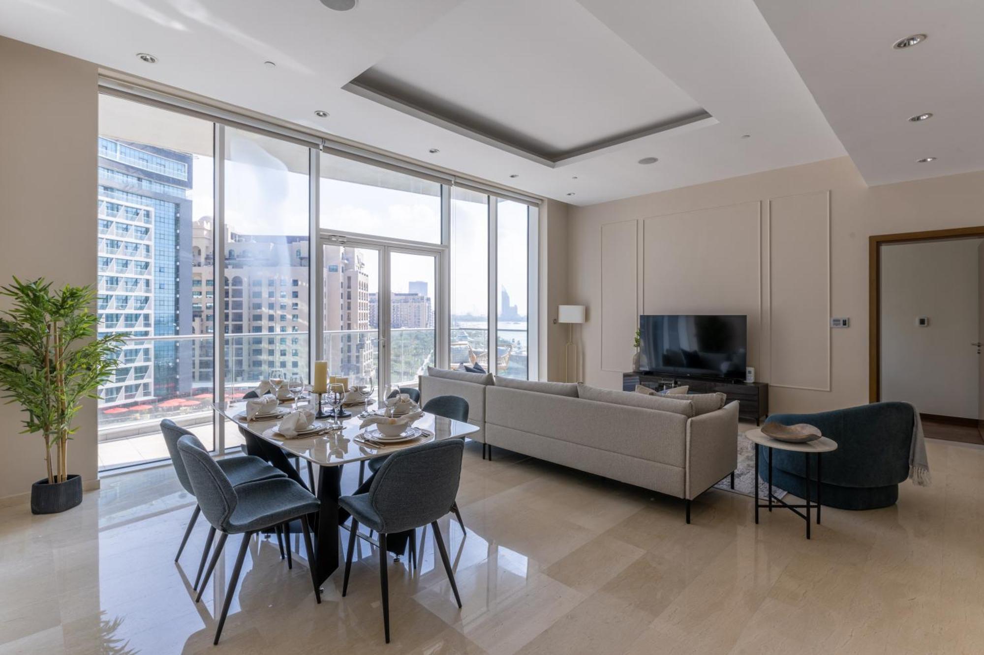 Oceana Residences - Palm Jumeirah - 3Br - Sea View - Beach Access Apartment Dubai