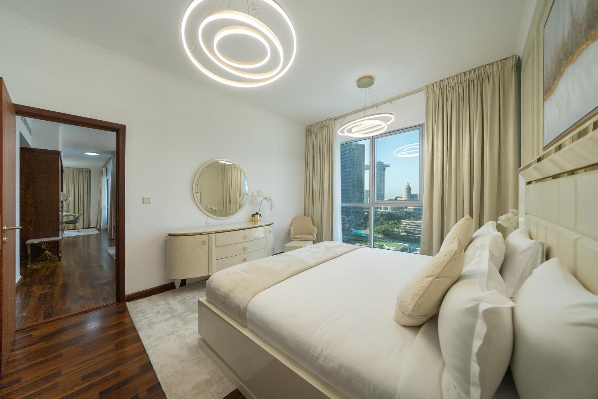 Apartment Exquisite Retreat 3br Full Burj Khalifa & Fountain View - 18ab02 *