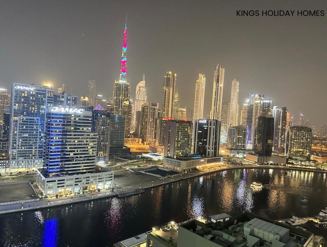 Binghatti Canal , Burj Khalifa View With Private Jacuzzi And Cinema Screen ,kings * Dubai
