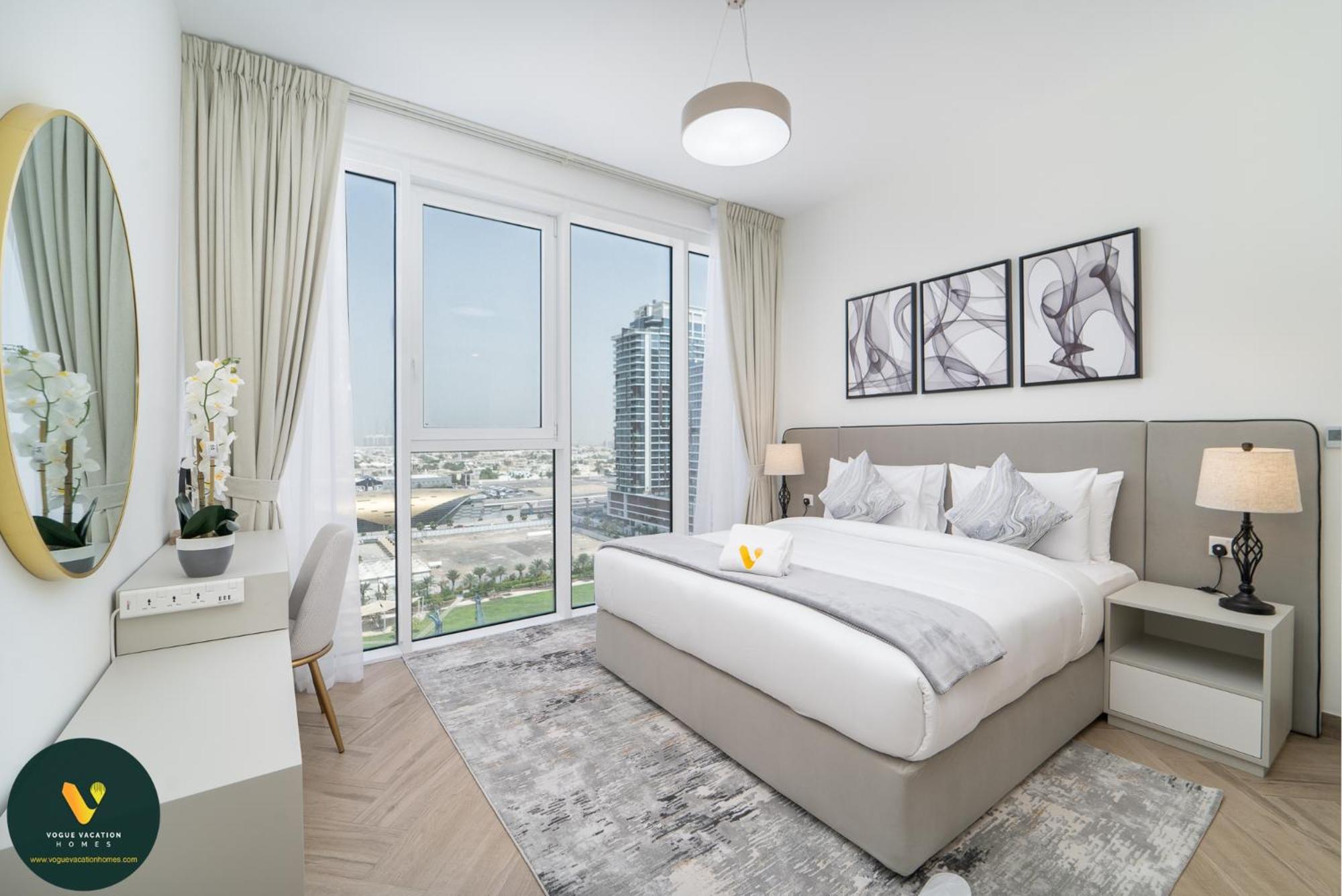 Vogue Al Wasl 1 West 13th Floor With Large Balcony For View Of Sheikh Zaid Road And One Za'abeel Tower And Burj Khalifa, Walkable To Metro With Easy Access To Sheikh Zayed Road & World Trade Centre Apartment Dubai