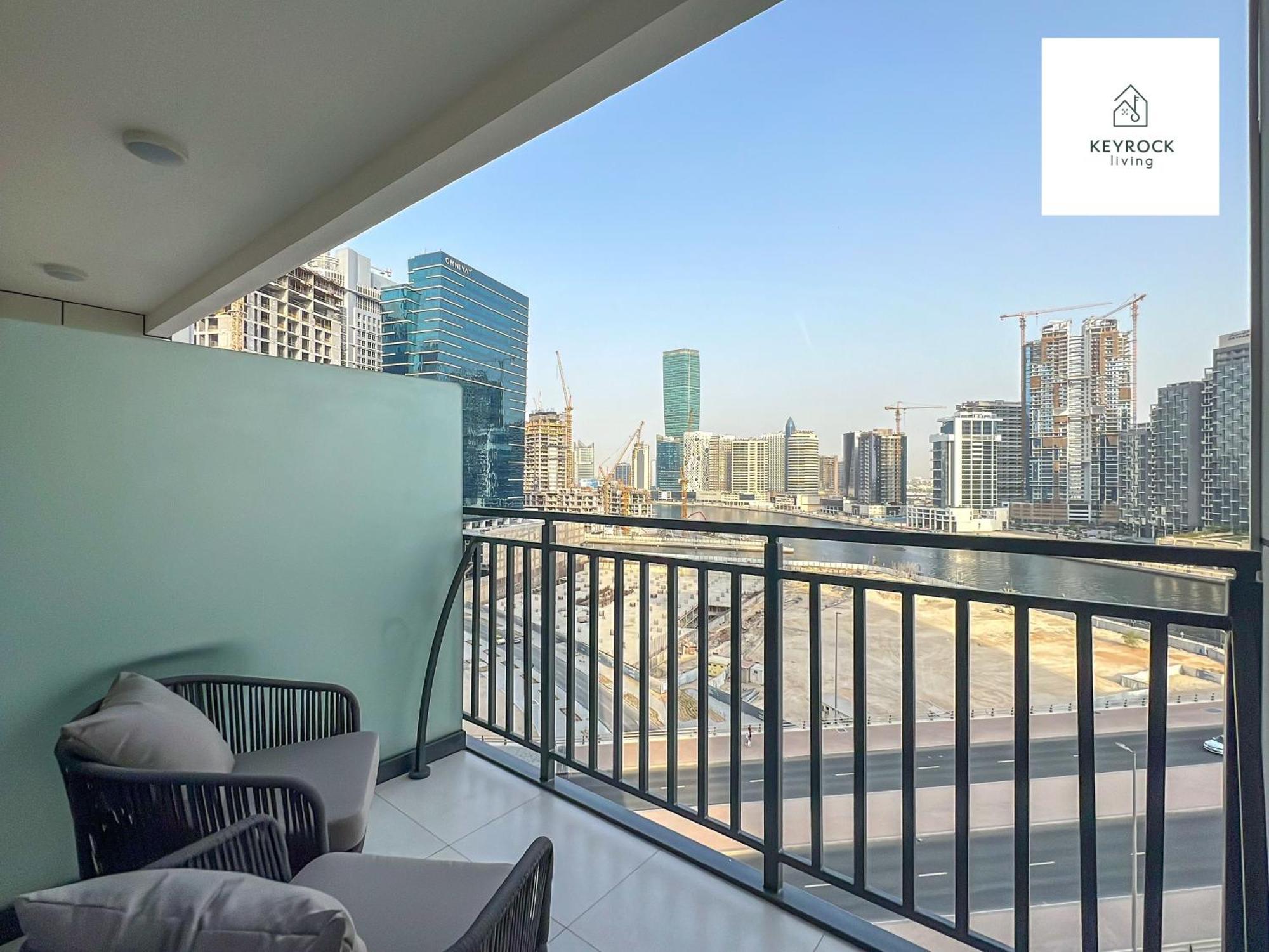 Apartment Keyrock Living - 1 Bedroom - Business Bay - Near Metro Station - Zada Tower Dubai