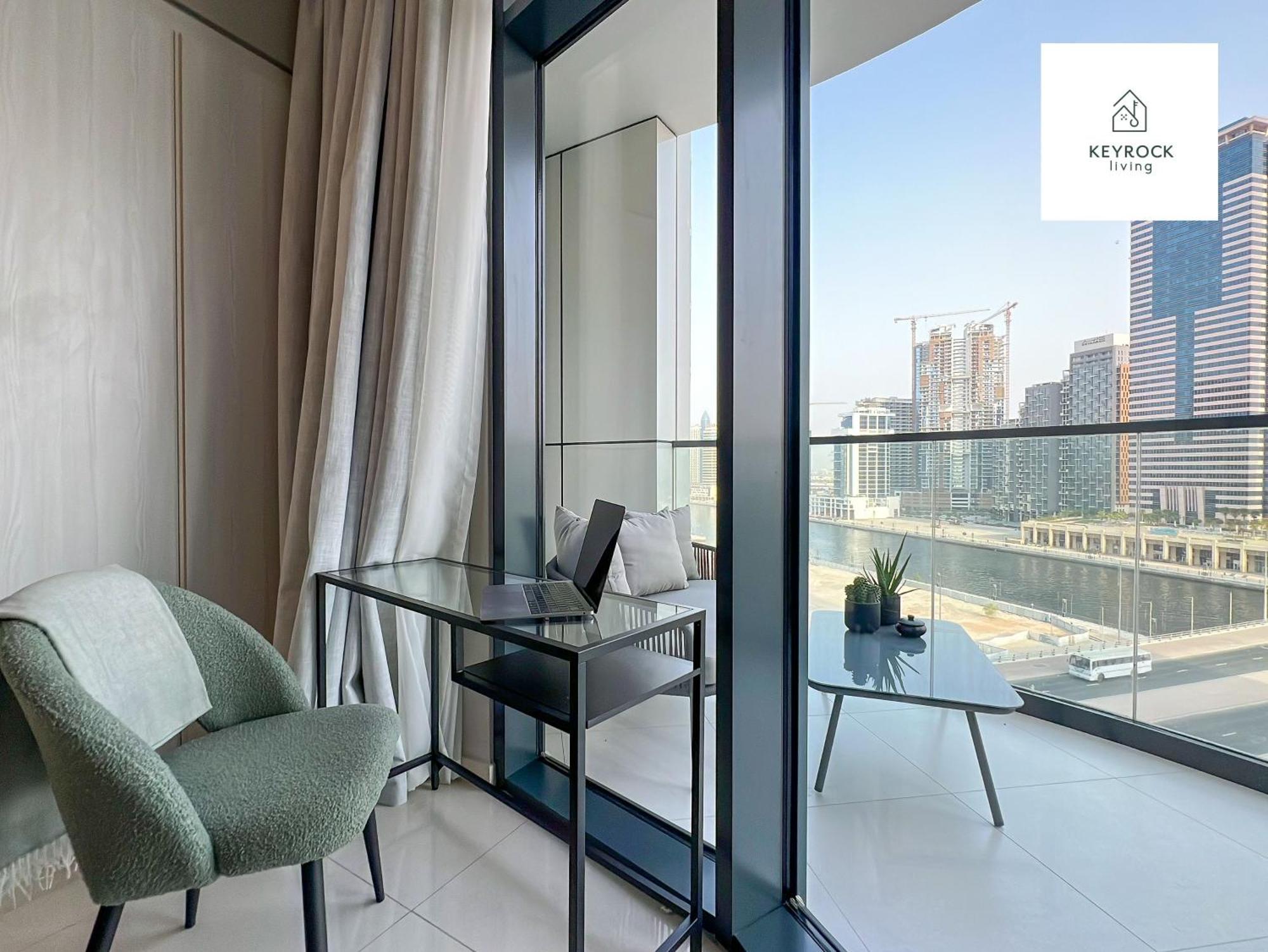 Keyrock Living - 1 Bedroom - Business Bay - Near Metro Station - Zada Tower Apartment *