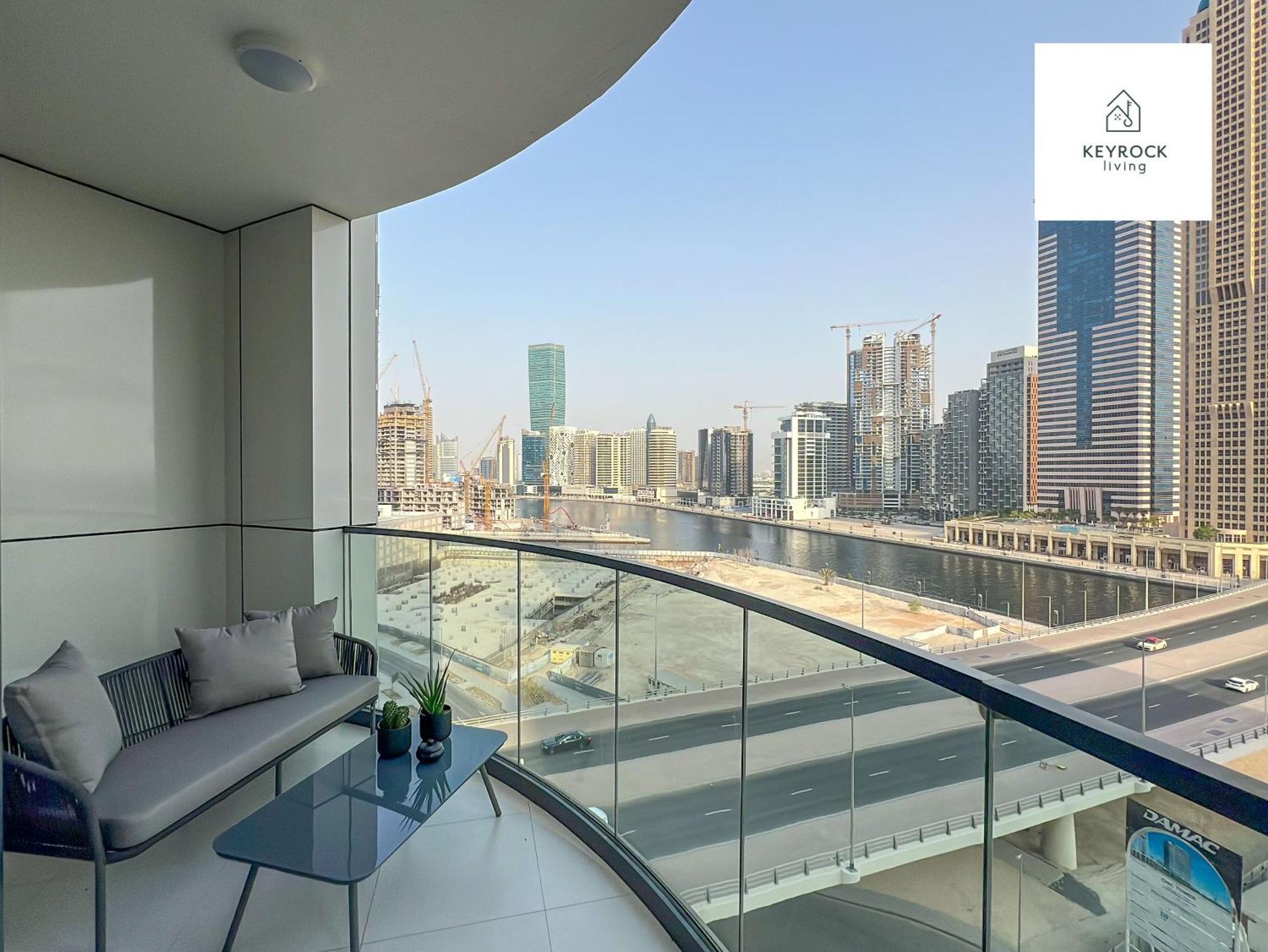 Keyrock Living - 1 Bedroom - Business Bay - Near Metro Station - Zada Tower Apartment