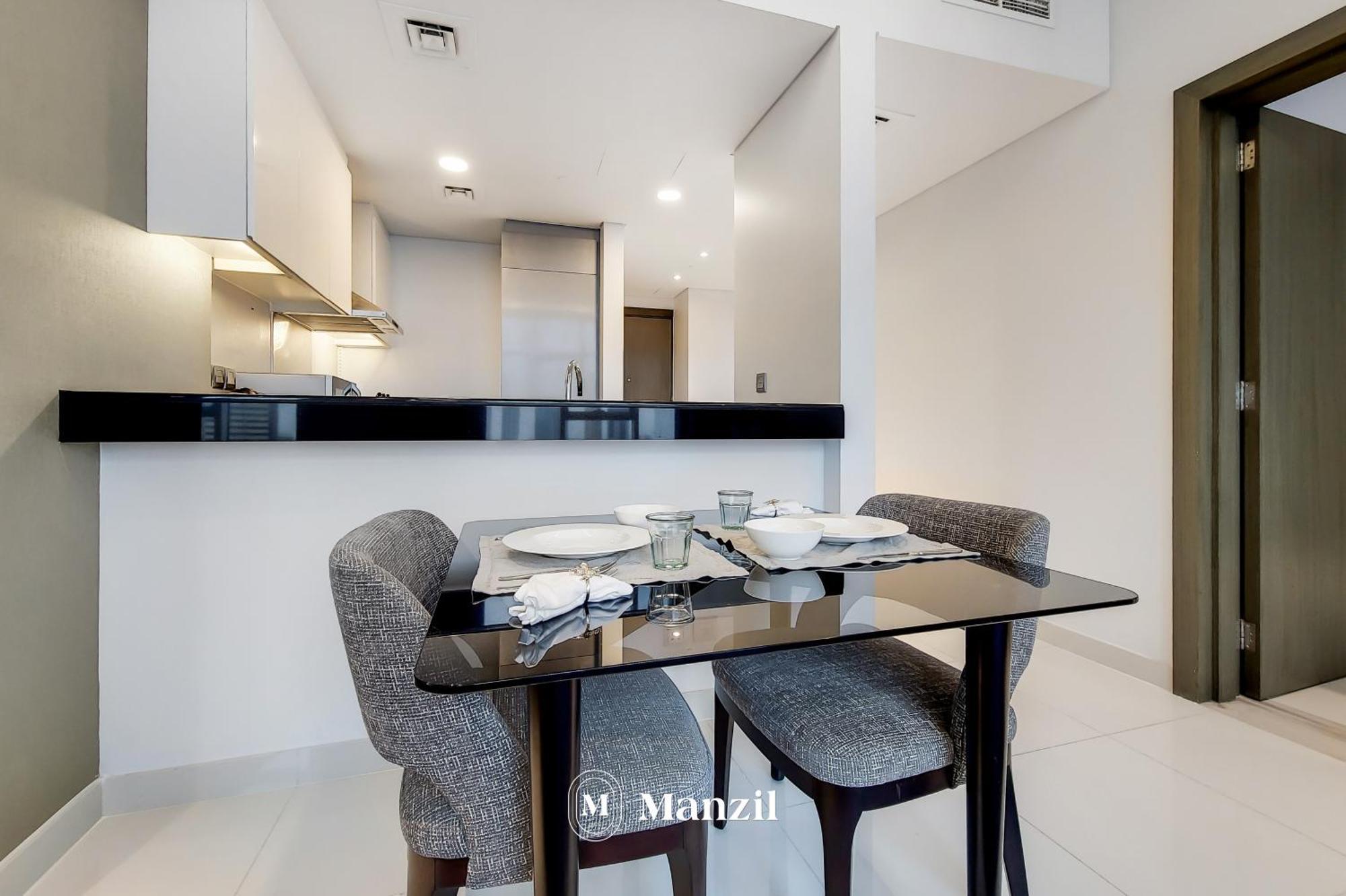 Manzil - Luxurious 1br Waterfront At Damac Maison Prive With Burj Views Apartment *