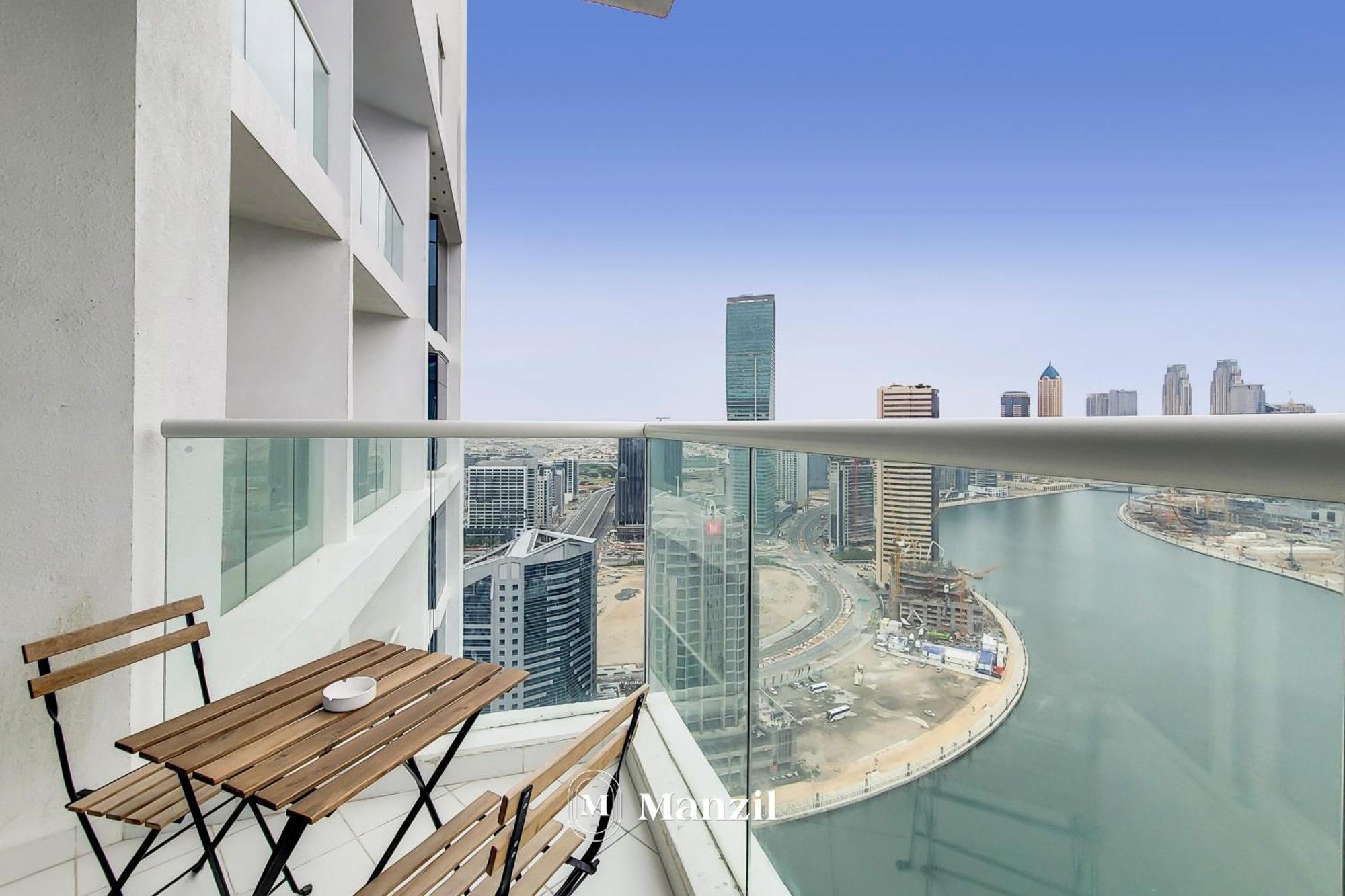 Manzil - Luxurious 1br Waterfront At Damac Maison Prive With Burj Views *