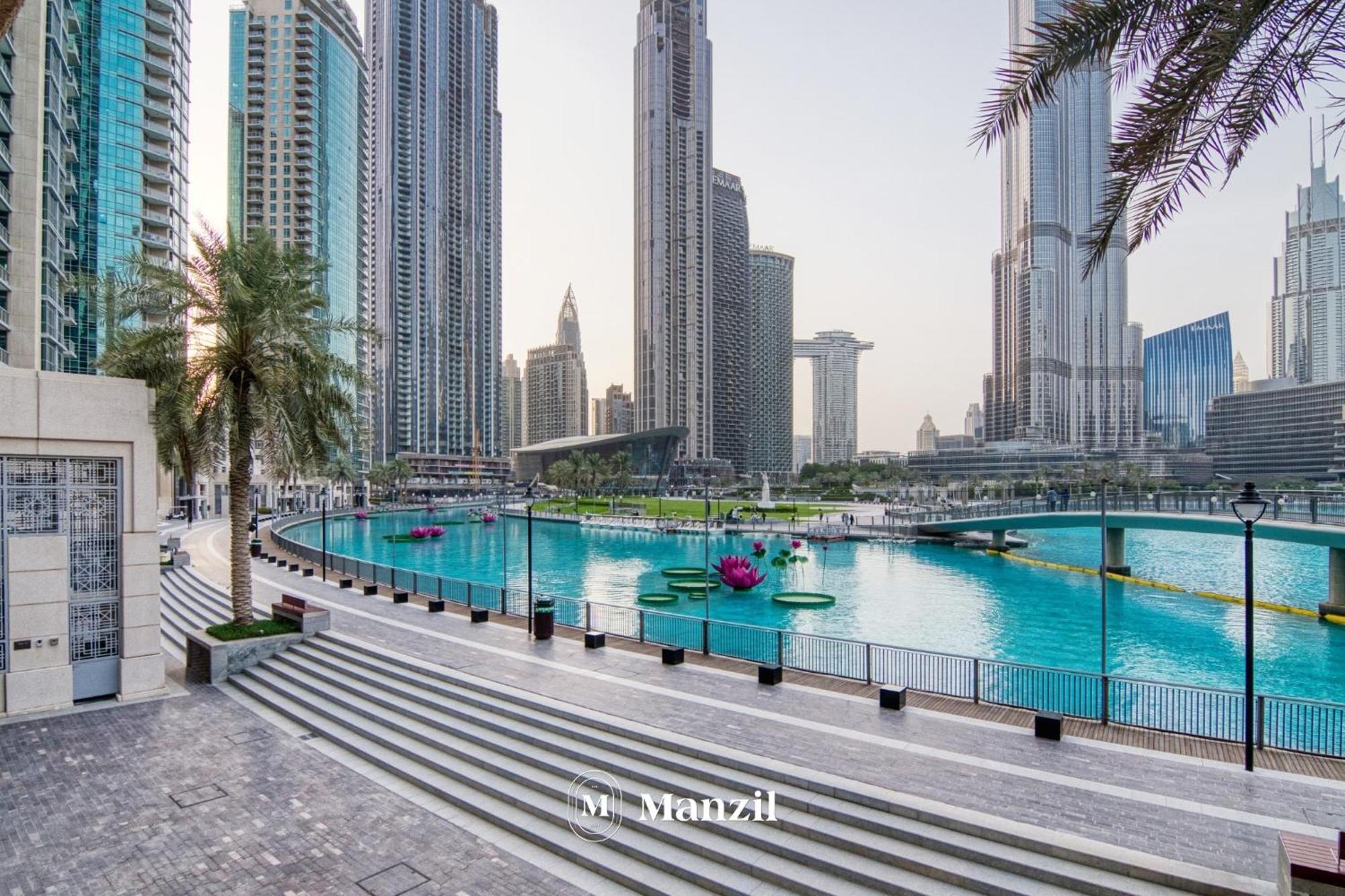 Manzil - Luxury 3br W/ Maid Room, Full Burj & Fountain View *
