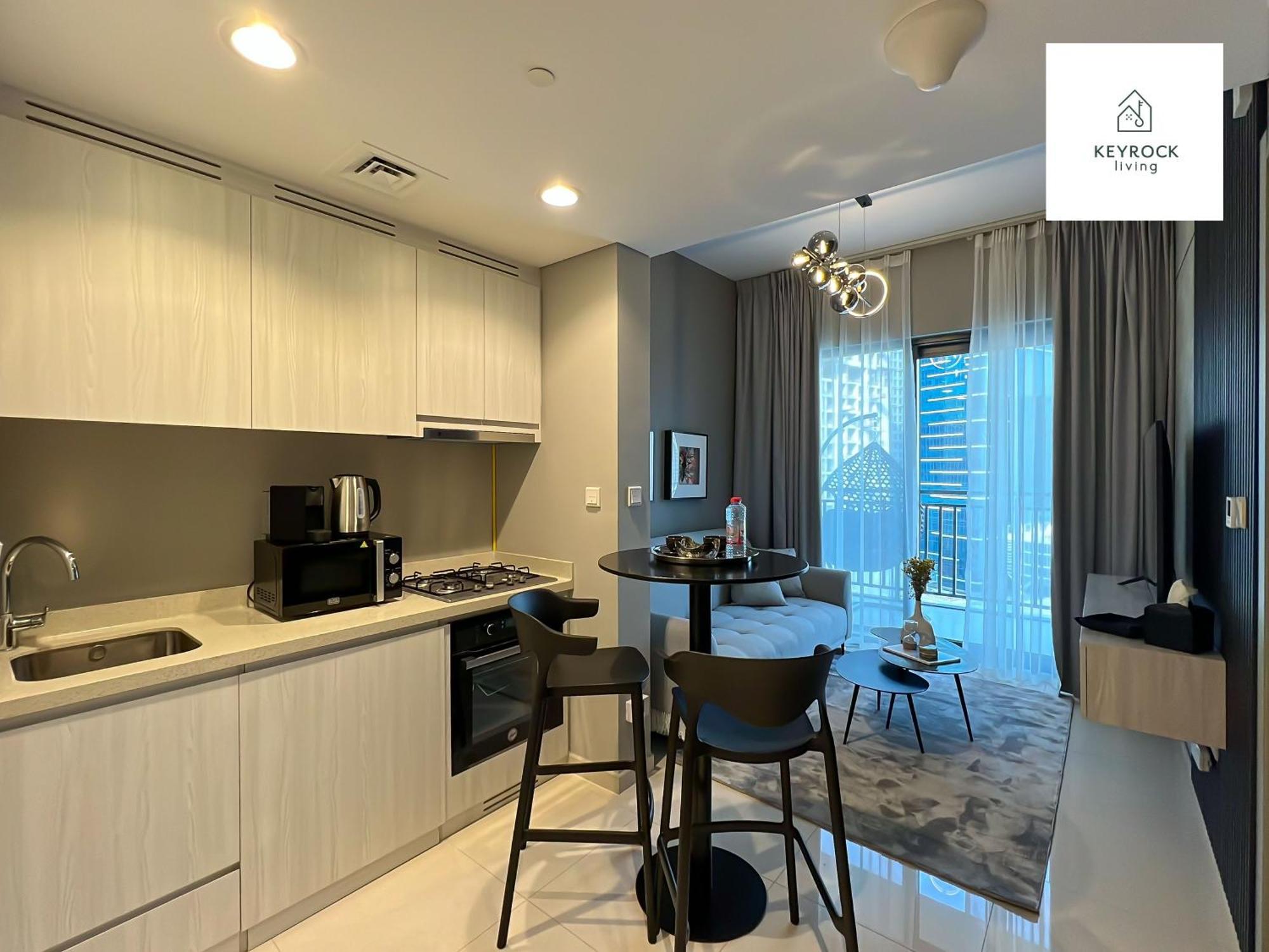 Keyrock Living - 1 Bedroom - Business Bay - Near Metro Station - Zada Tower Apartment