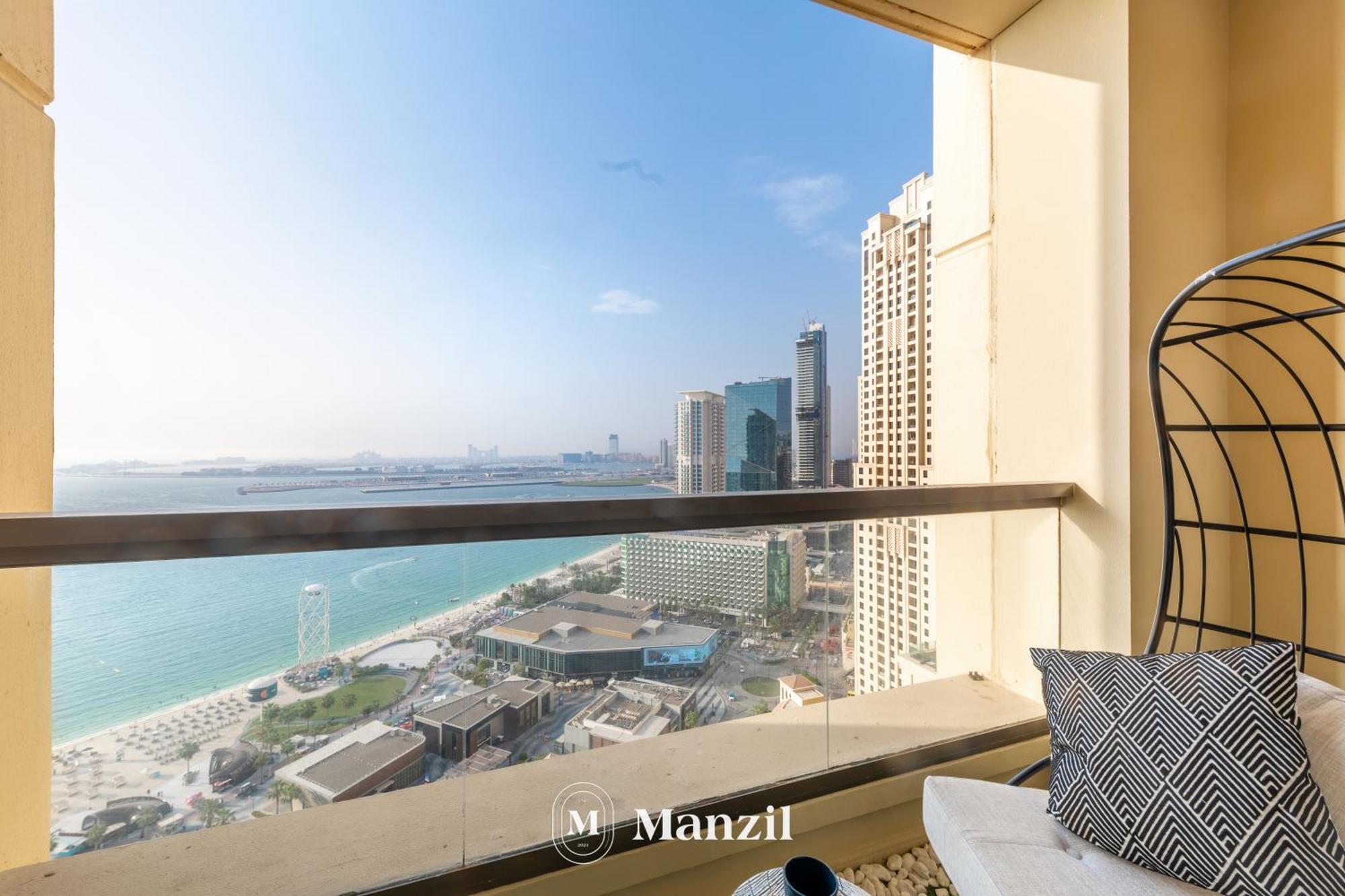 Apartment Manzil - Lavish 3br In Jbr With Sea Views And 5 Min Walk To Dubai