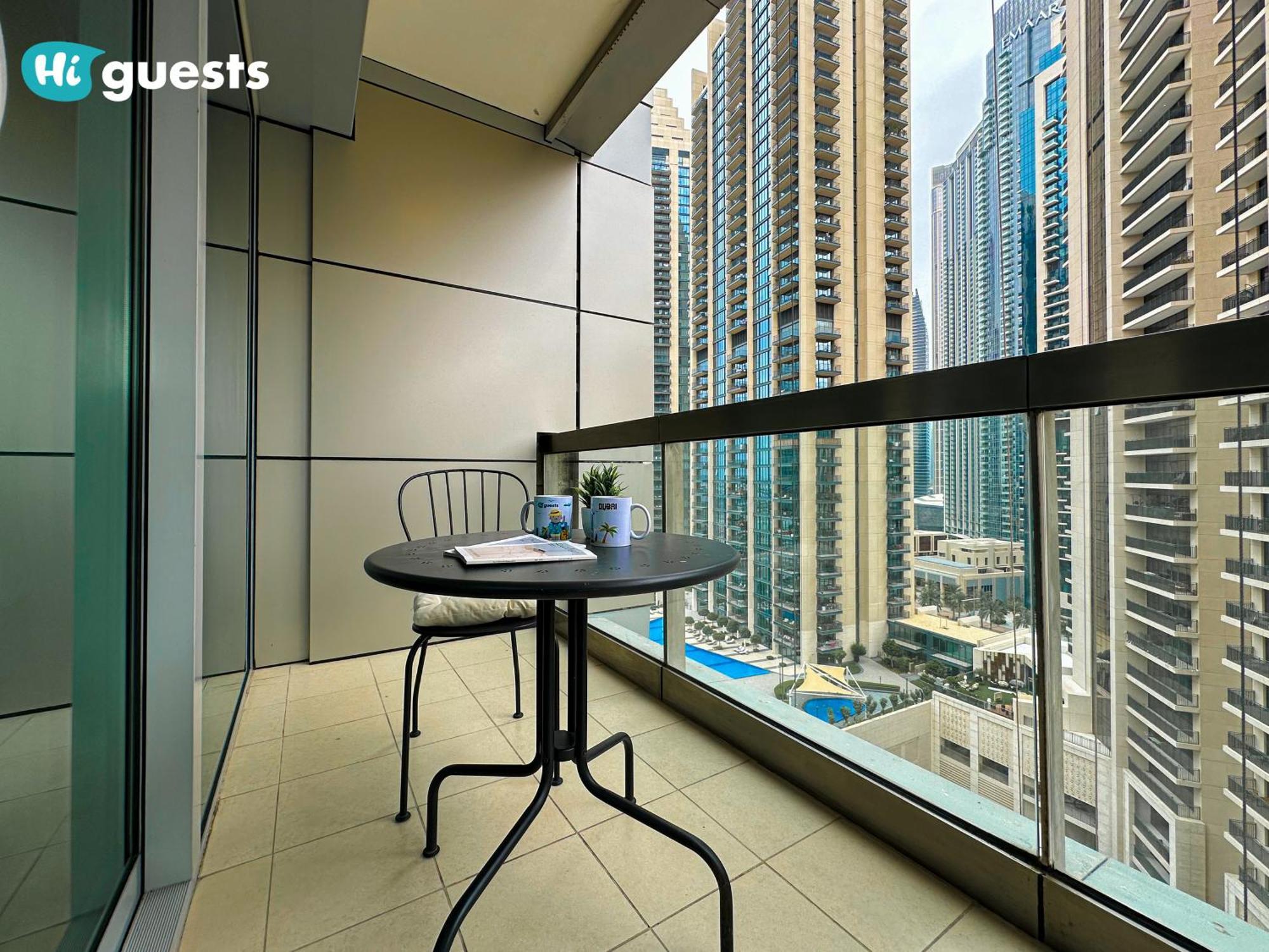 Apartment Higuests - Royal 2br With Balcony Near Burj Khalifa Dubai
