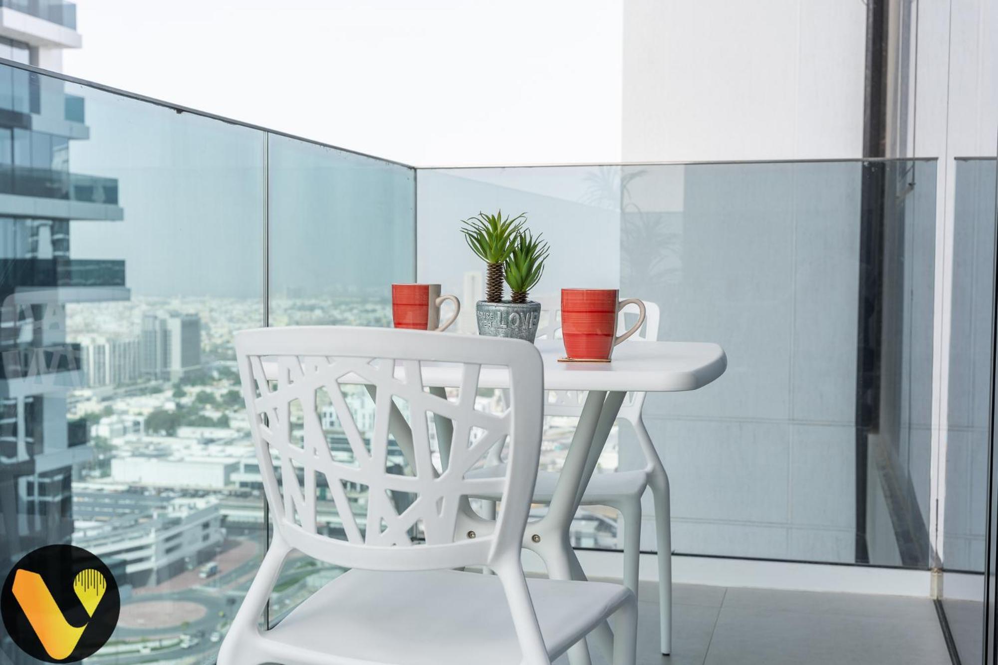 Vogue Al Wasl 1 West 13th Floor With Large Balcony For View Of Sheikh Zaid Road And One Za'abeel Tower And Burj Khalifa, Walkable To Metro With Easy Access To Sheikh Zayed Road & World Trade Centre Apartment Dubai
