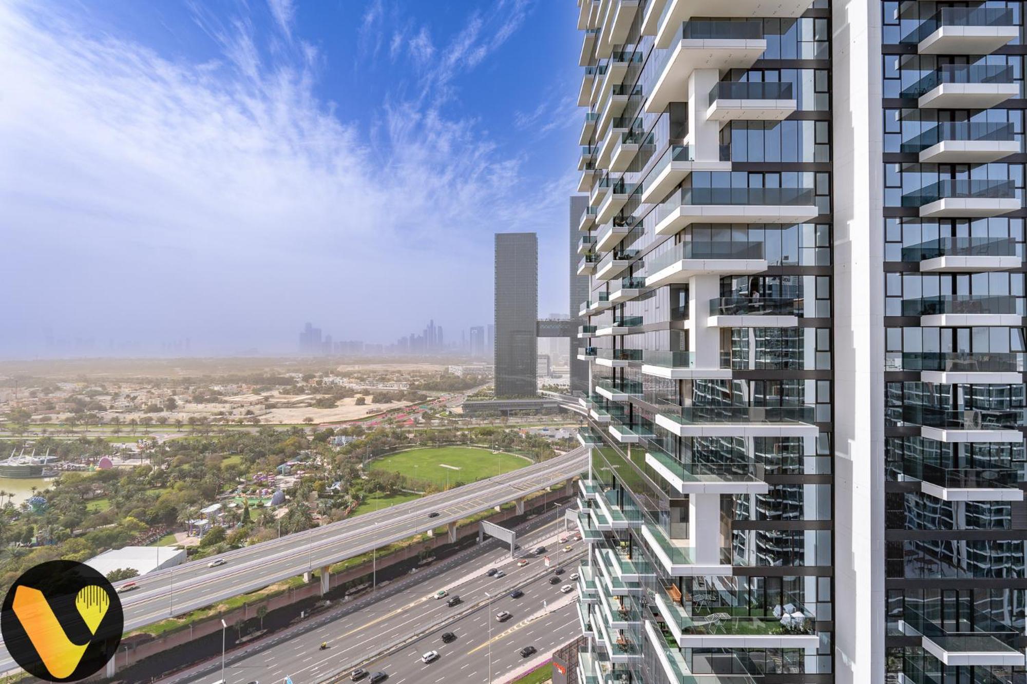 Vogue Al Wasl 1 West 13th Floor With Large Balcony For View Of Sheikh Zaid Road And One Za'abeel Tower And Burj Khalifa, Walkable To Metro With Easy Access To Sheikh Zayed Road & World Trade Centre