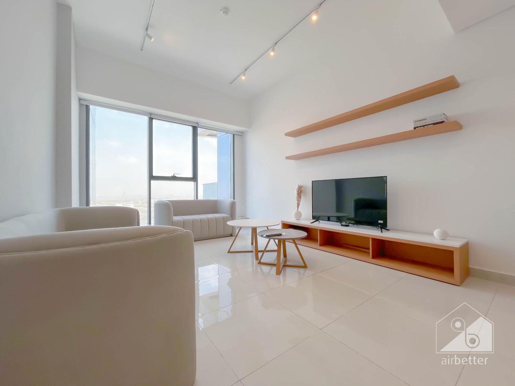 Luxury 1b With Balcony In Blue Wave Tower Apartment *