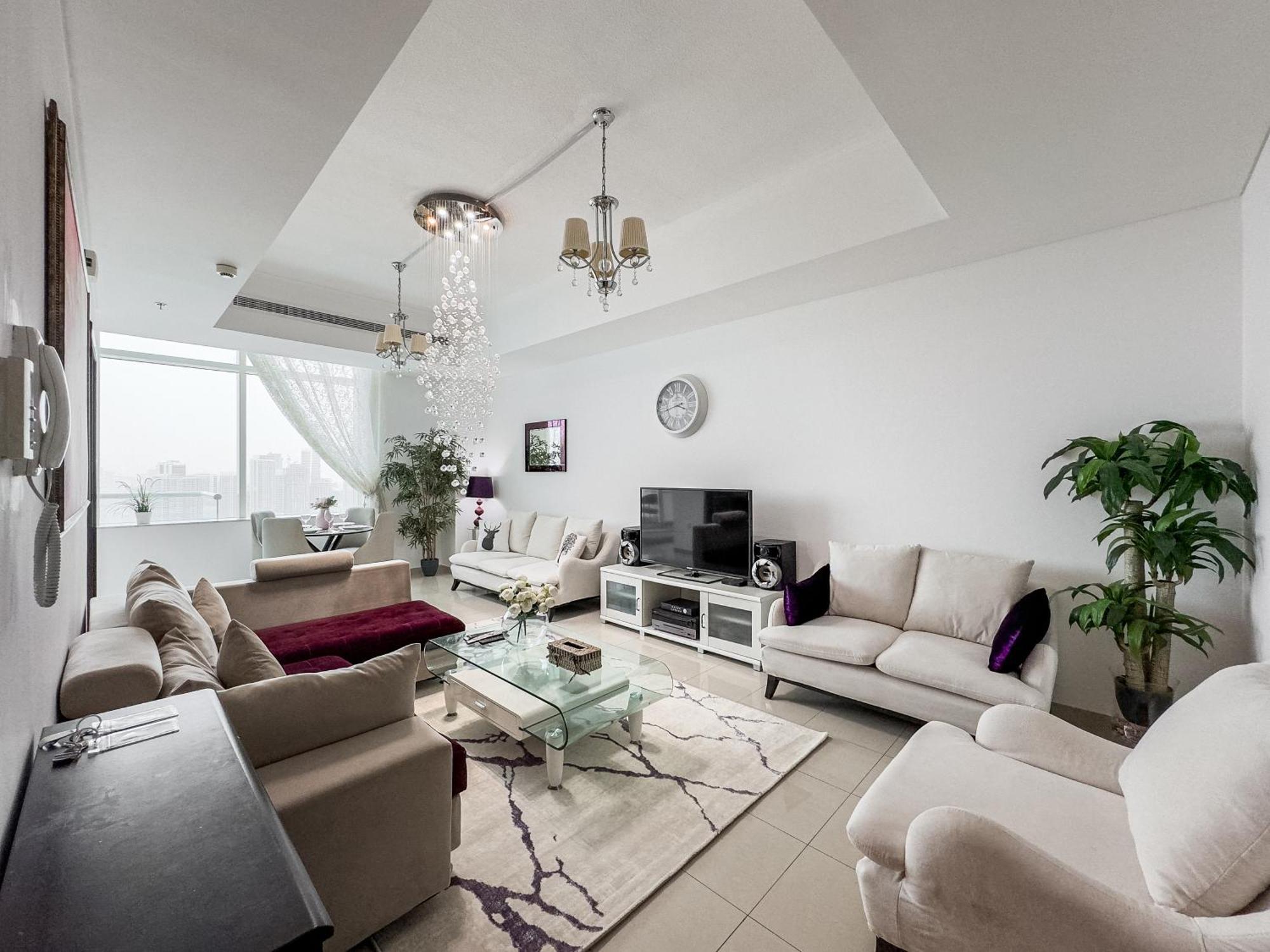 Marina & Palm View - High Floor 2br Near Jbr Apartment Dubai