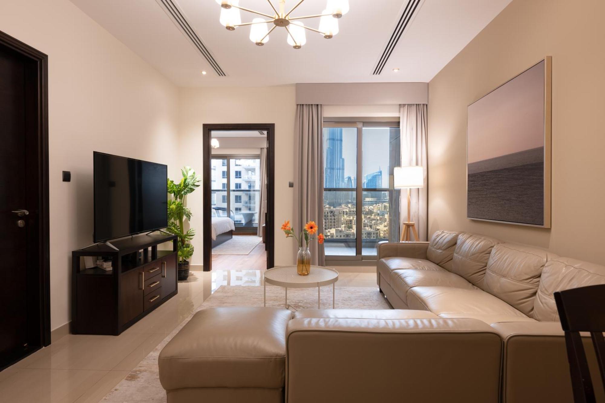 Luxurious 1br In Elite With Burj Khalifa View