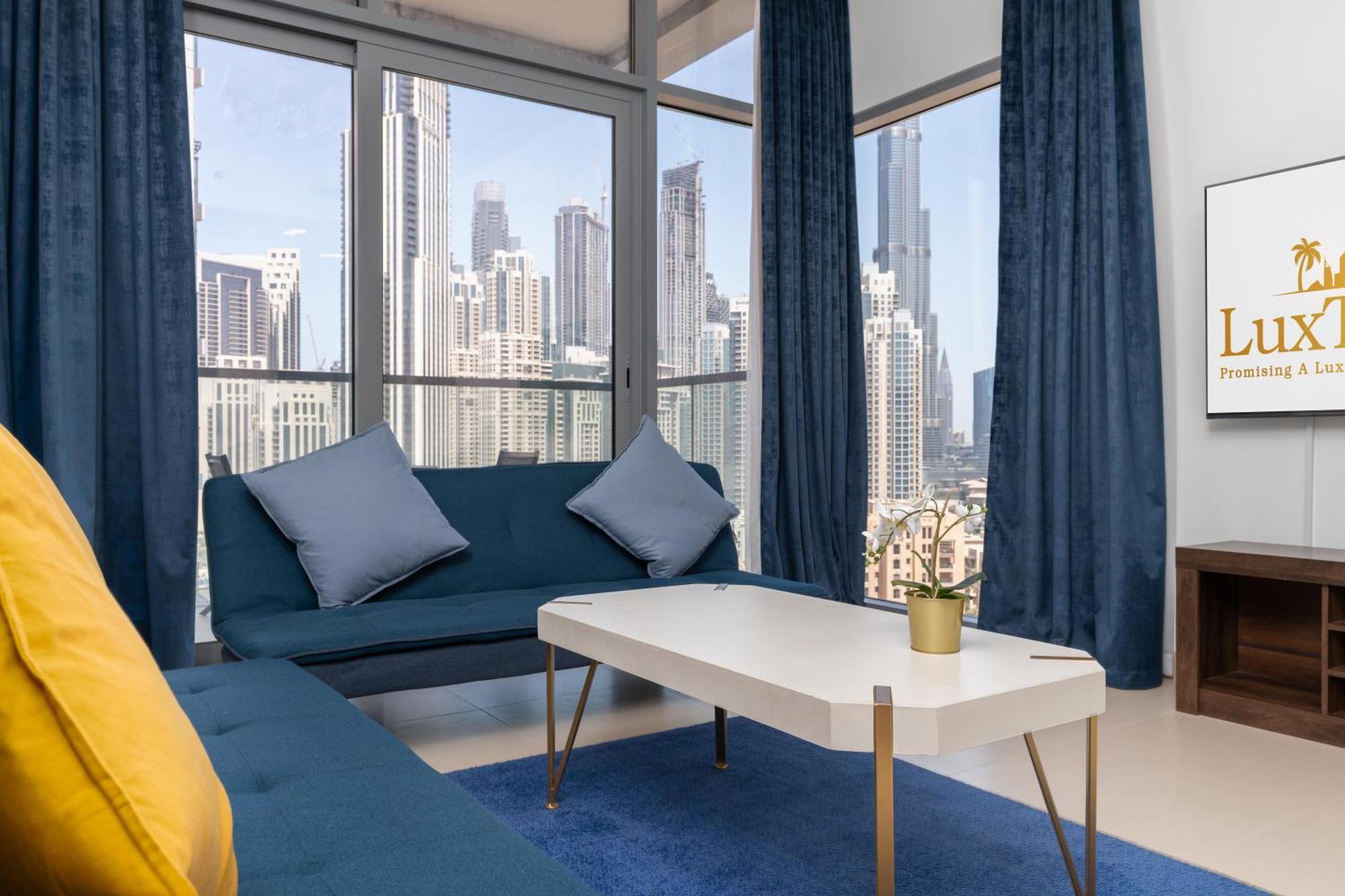 Lux Bnb Bellevue Tower Burj Khalifa Views *