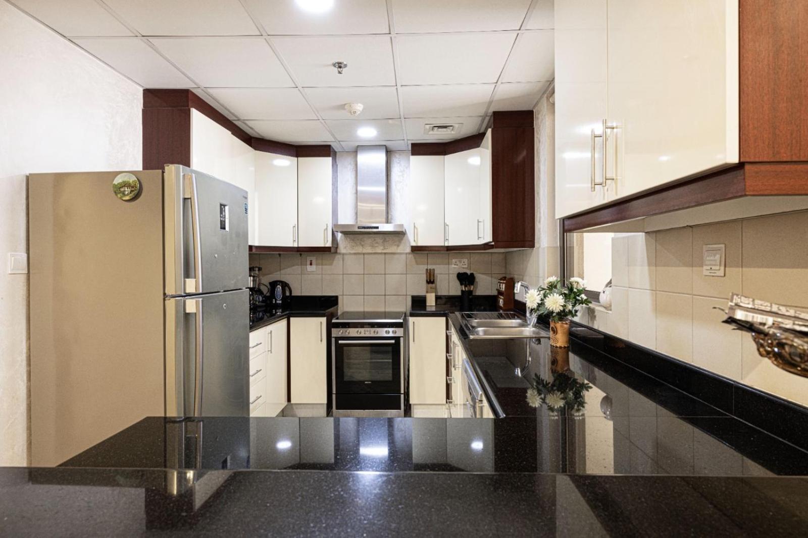 Apartment Stylish And Sleek: Modern Well-furnished One Bedroom Hall And Kitchen