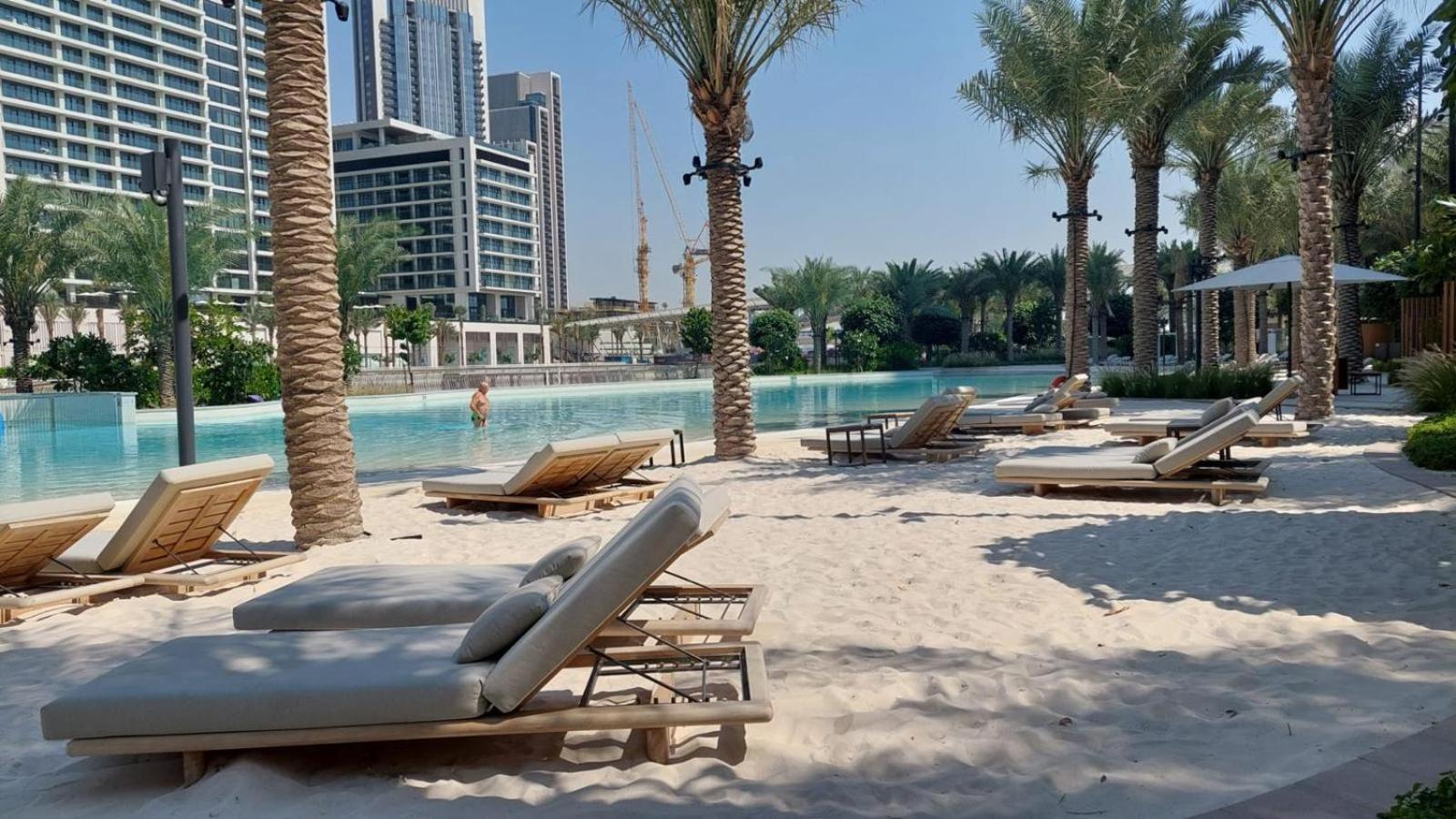 Burj Khalifa And Creek Skyline