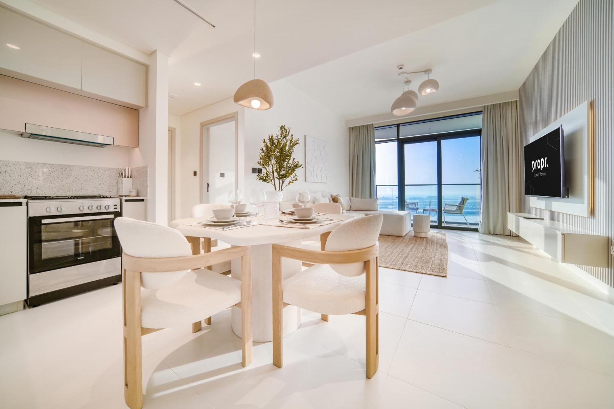 Marina Vista 1br Sea View Luxury Escape Apartment Dubai
