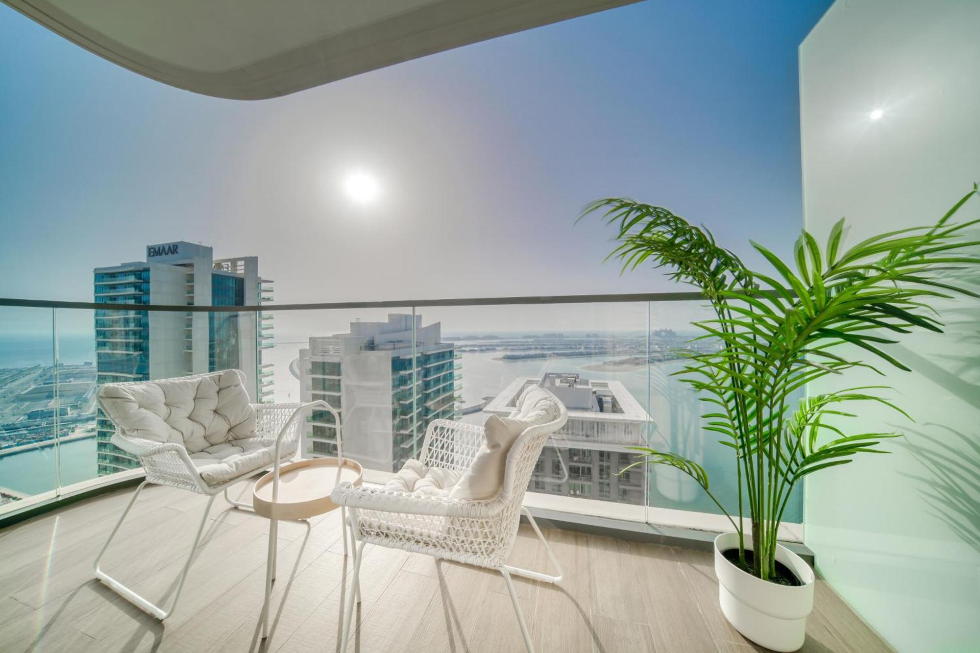 Marina Vista 1br Sea View Luxury Escape Apartment Dubai