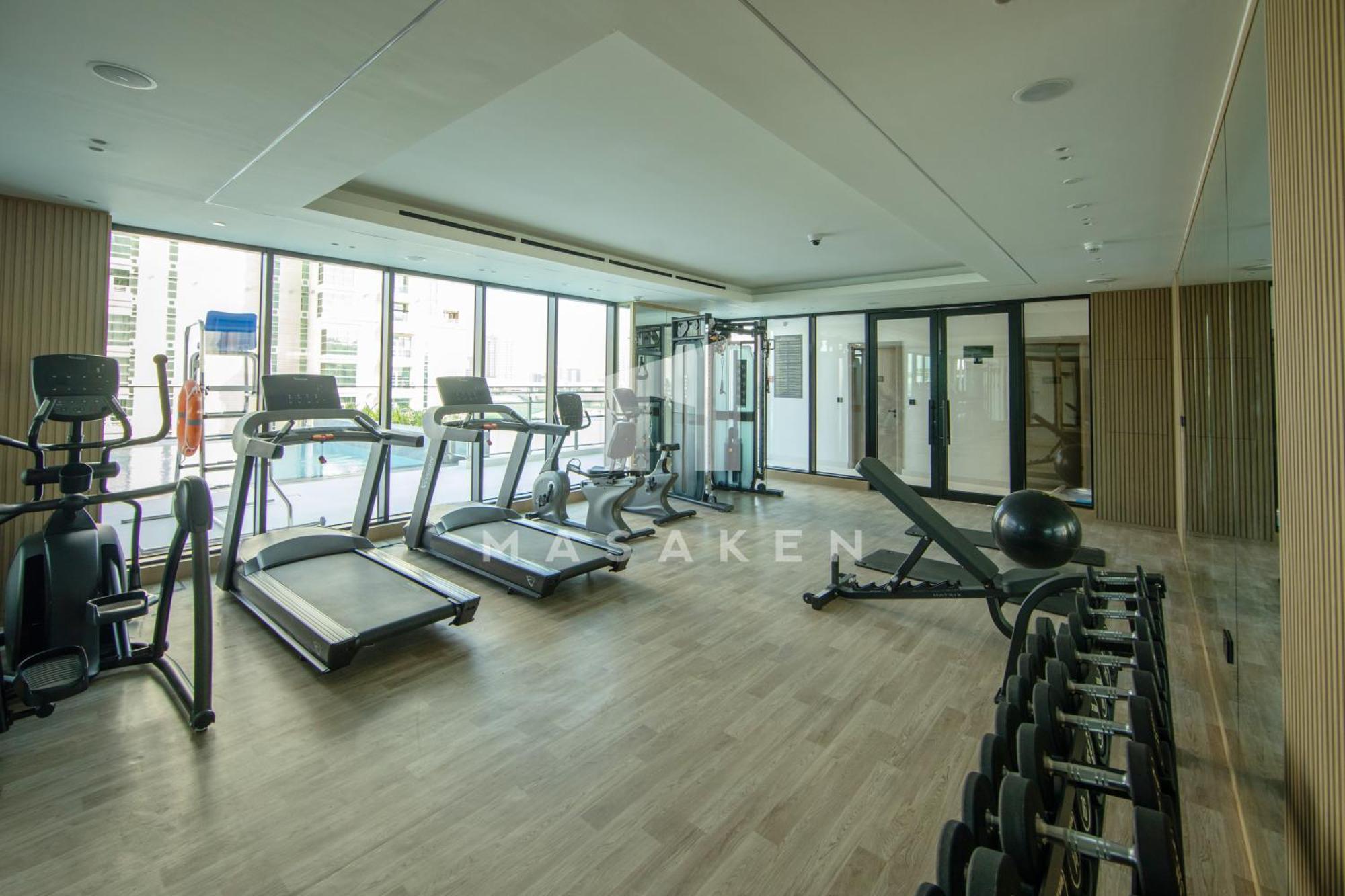 Fully Furnished 1bedroom With Big Balcony In Jvc Apartment *