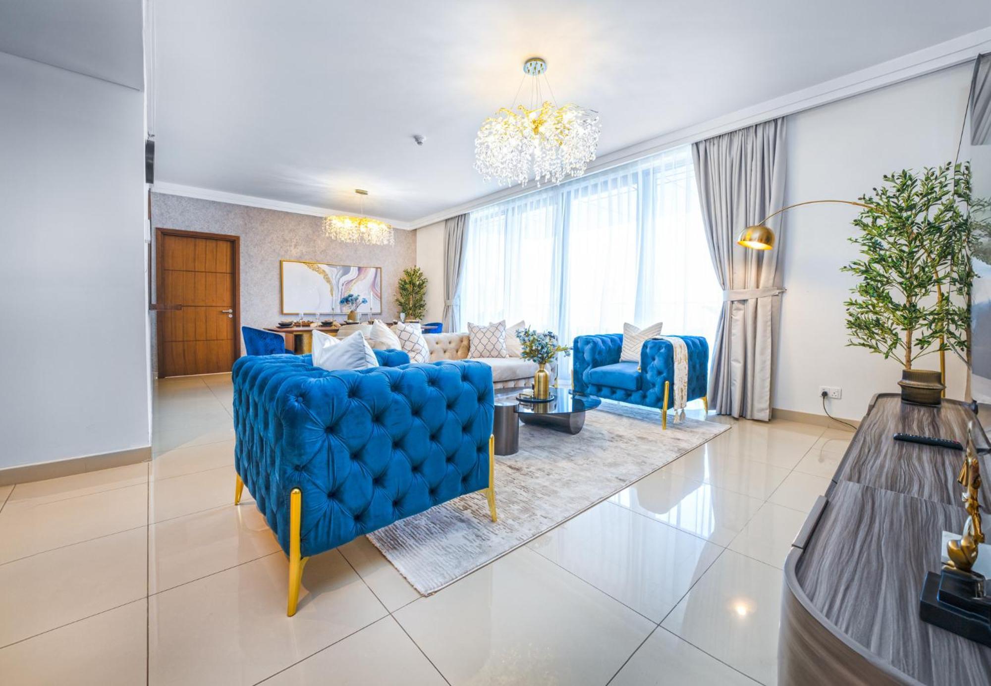 Easygo - Upgraded 2bdr In Blvd Point With Burj Khalifa View