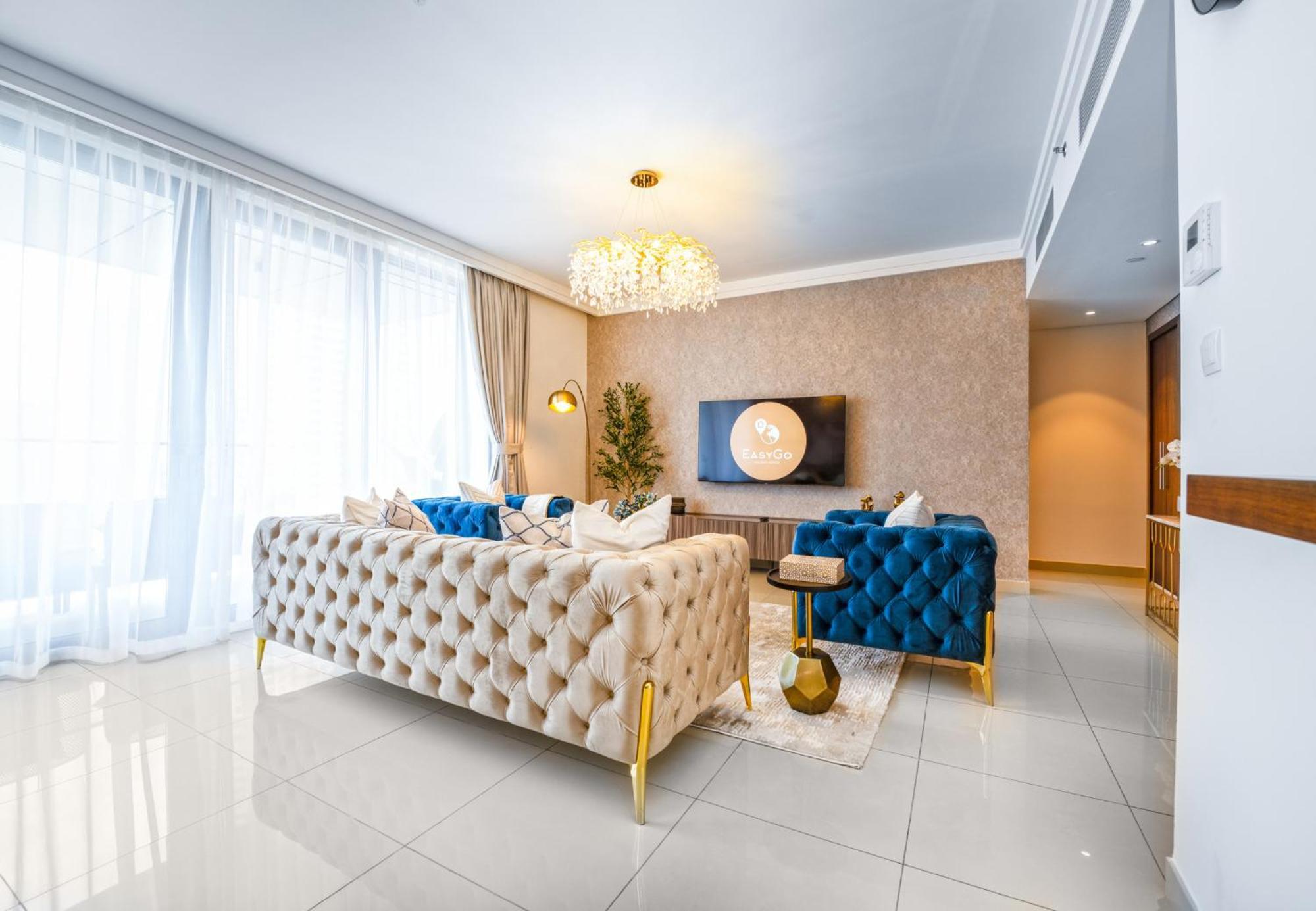 Easygo - Upgraded 2bdr In Blvd Point With Burj Khalifa View