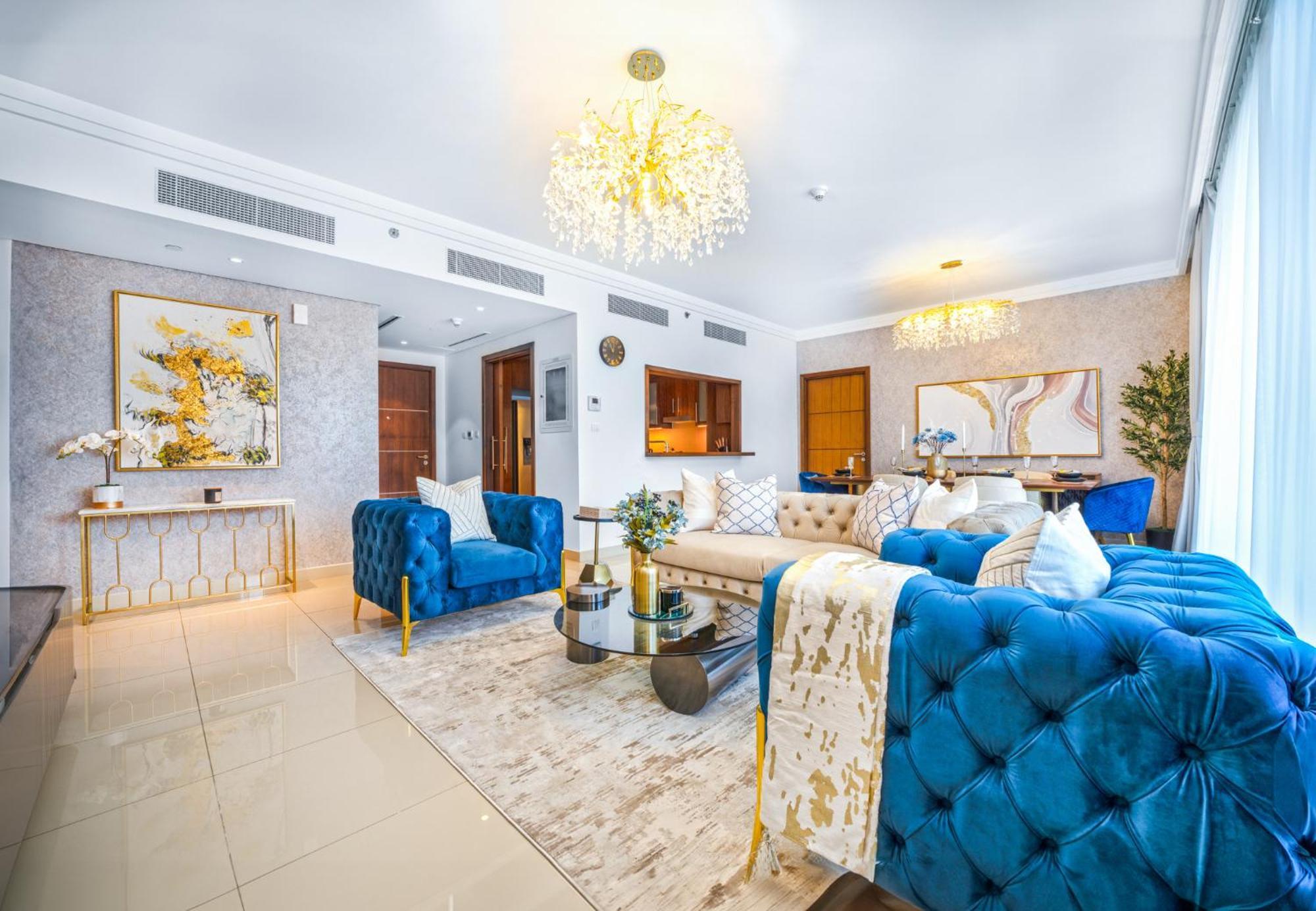 Easygo - Upgraded 2bdr In Blvd Point With Burj Khalifa View * Dubai